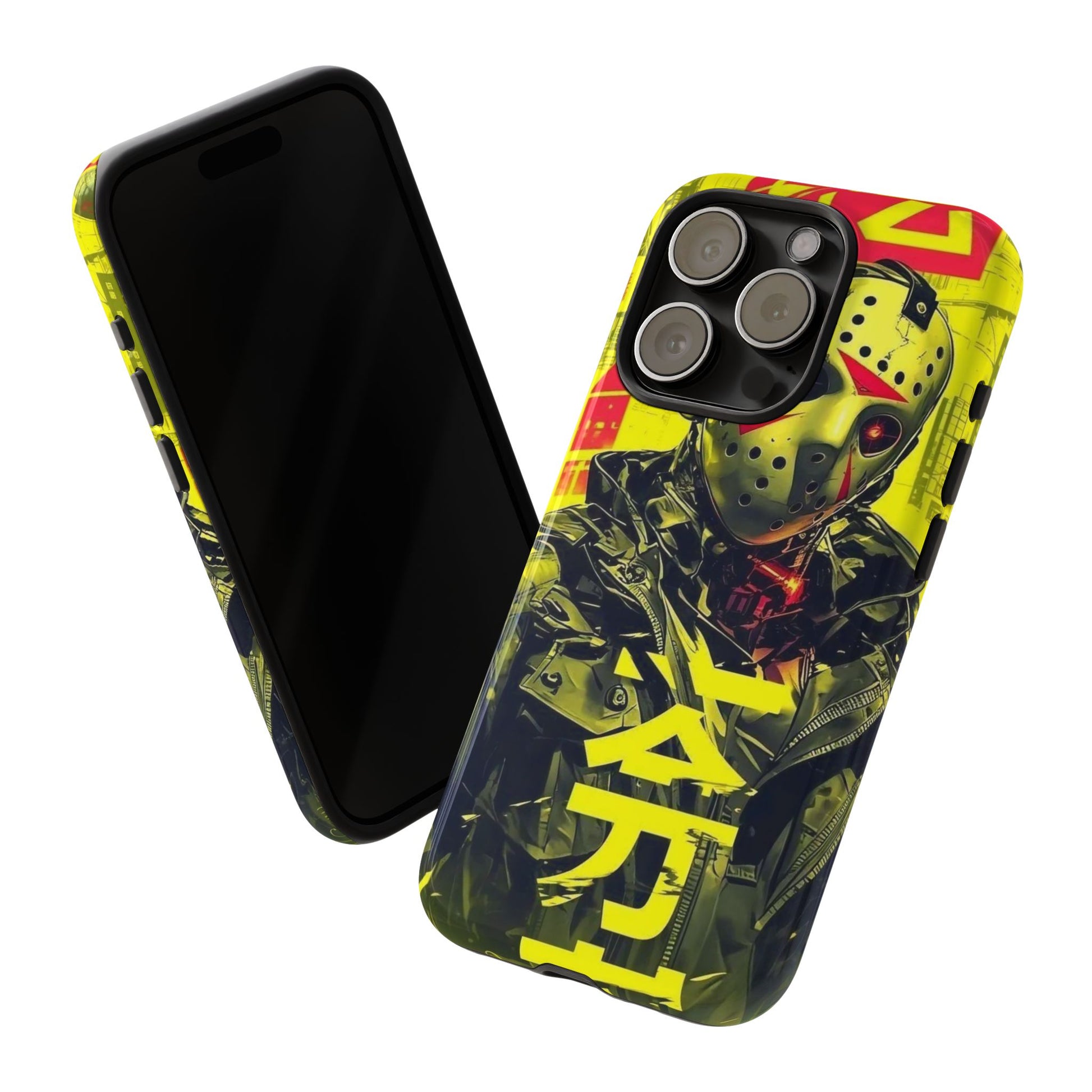 Cyberpunk X Jason Voorhees Tough Cases for iPhones, Samsung, and Pixel