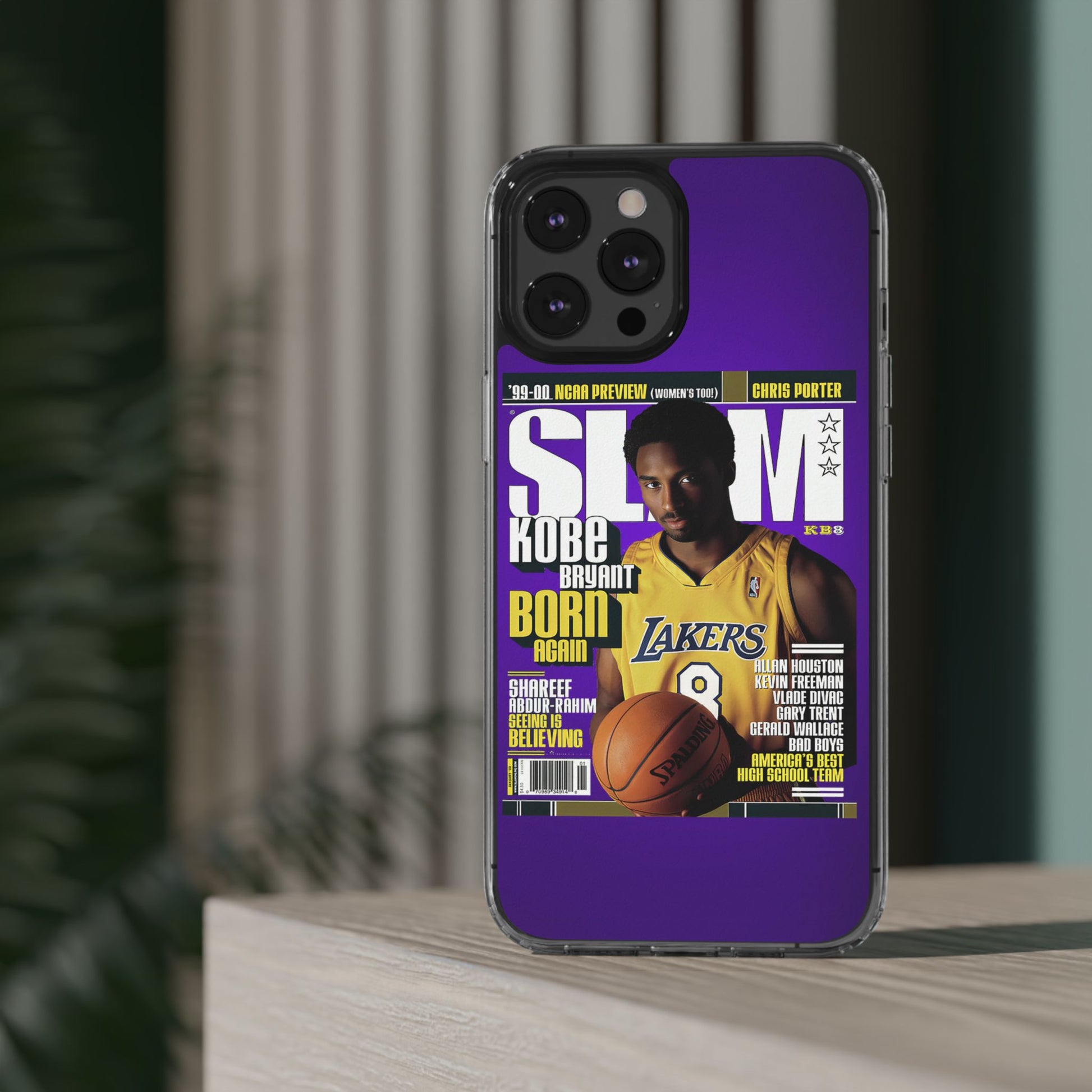 SLAM Cover Kobe Basketball Inspired design Clear Phone Cases