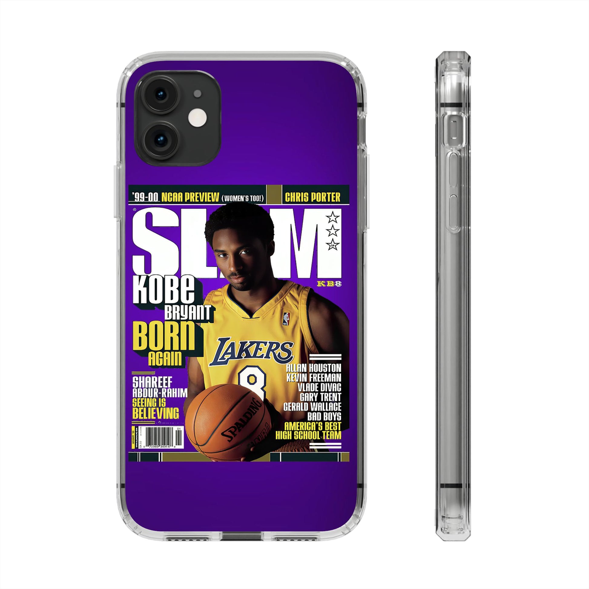 SLAM Cover Kobe Basketball Inspired design Clear Phone Cases