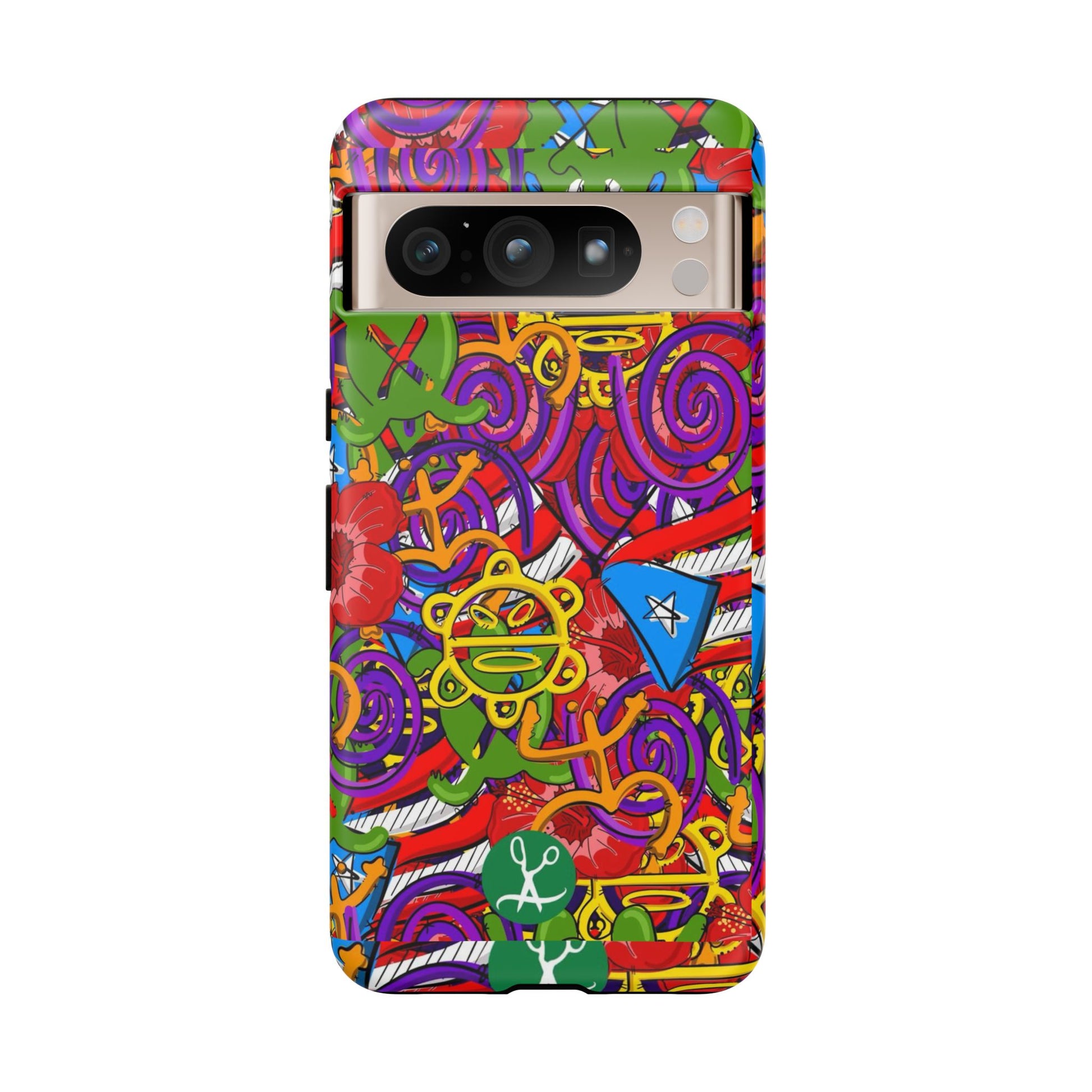 Puerto Rico Taino Tribal Art Tough Cases for iPhones, Samsung, and Pixel