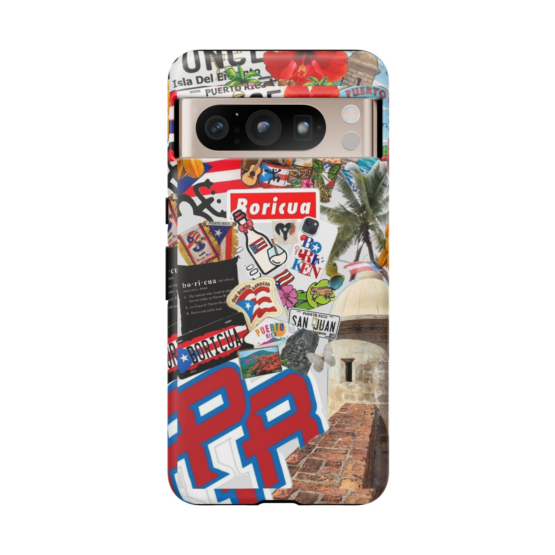 Puerto Rico Boricua Art Tough Cases for iPhones, Samsung, and Pixel