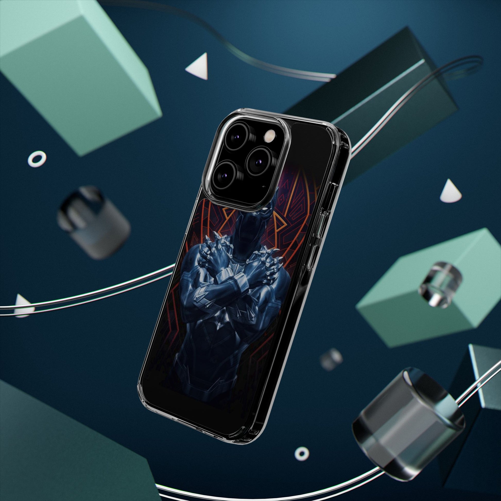Black Panther Super Hero iPhone & Samsung Case, Wireless Charging compatible