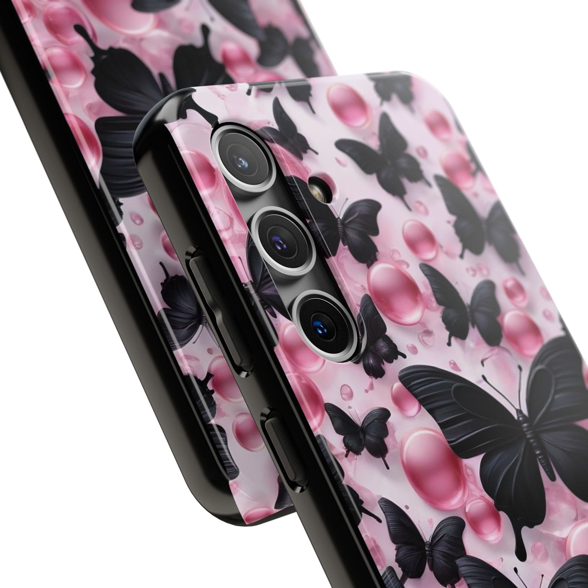 Pearls and Butterflies Theme Phone Cases for iPhones & Samsung Phones