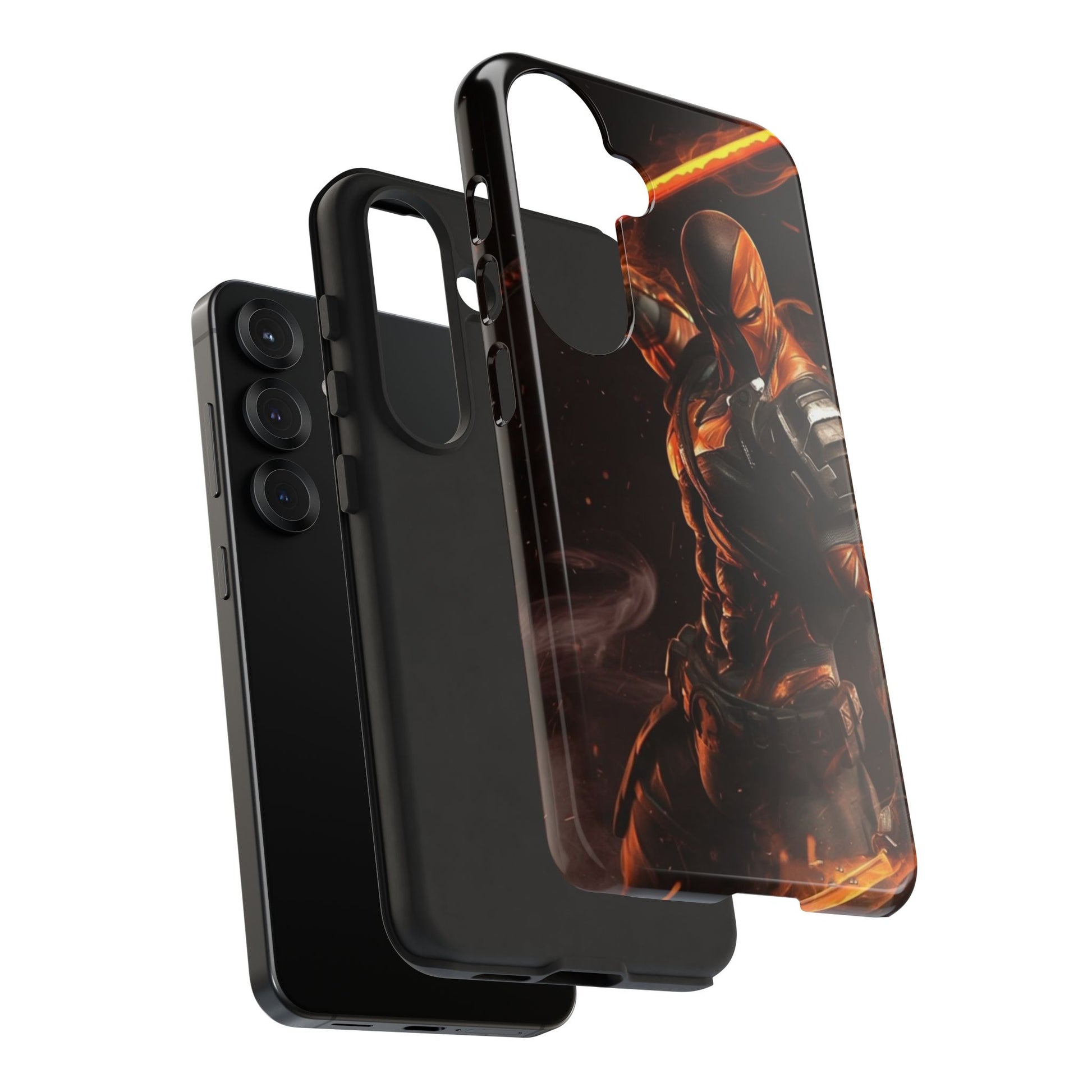 DC Comics Death Stroke Tough Cases for iPhones, Samsung, and Pixel