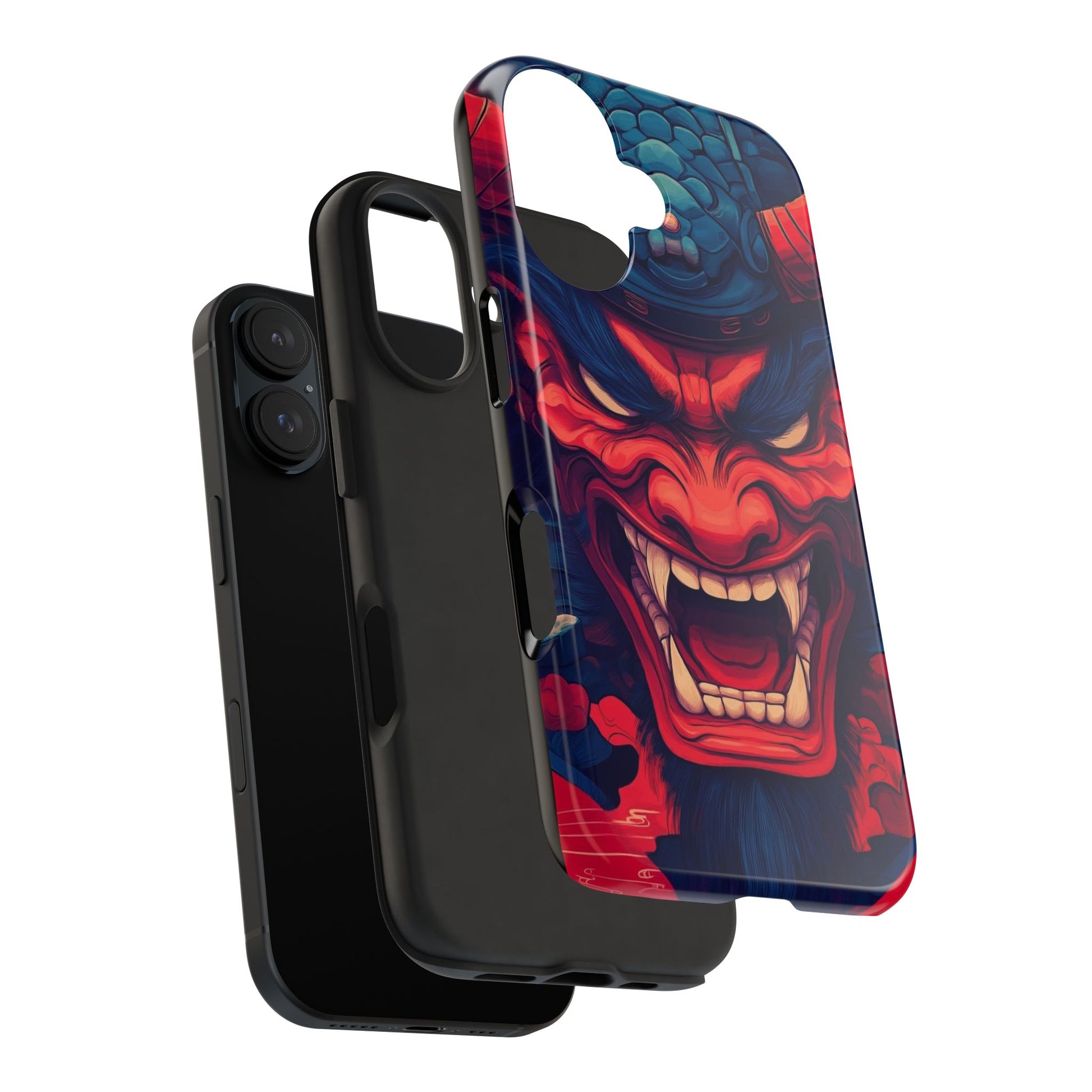 Asian Themed Samurai Mask Phone Cases for Iphones & Samsung Phones