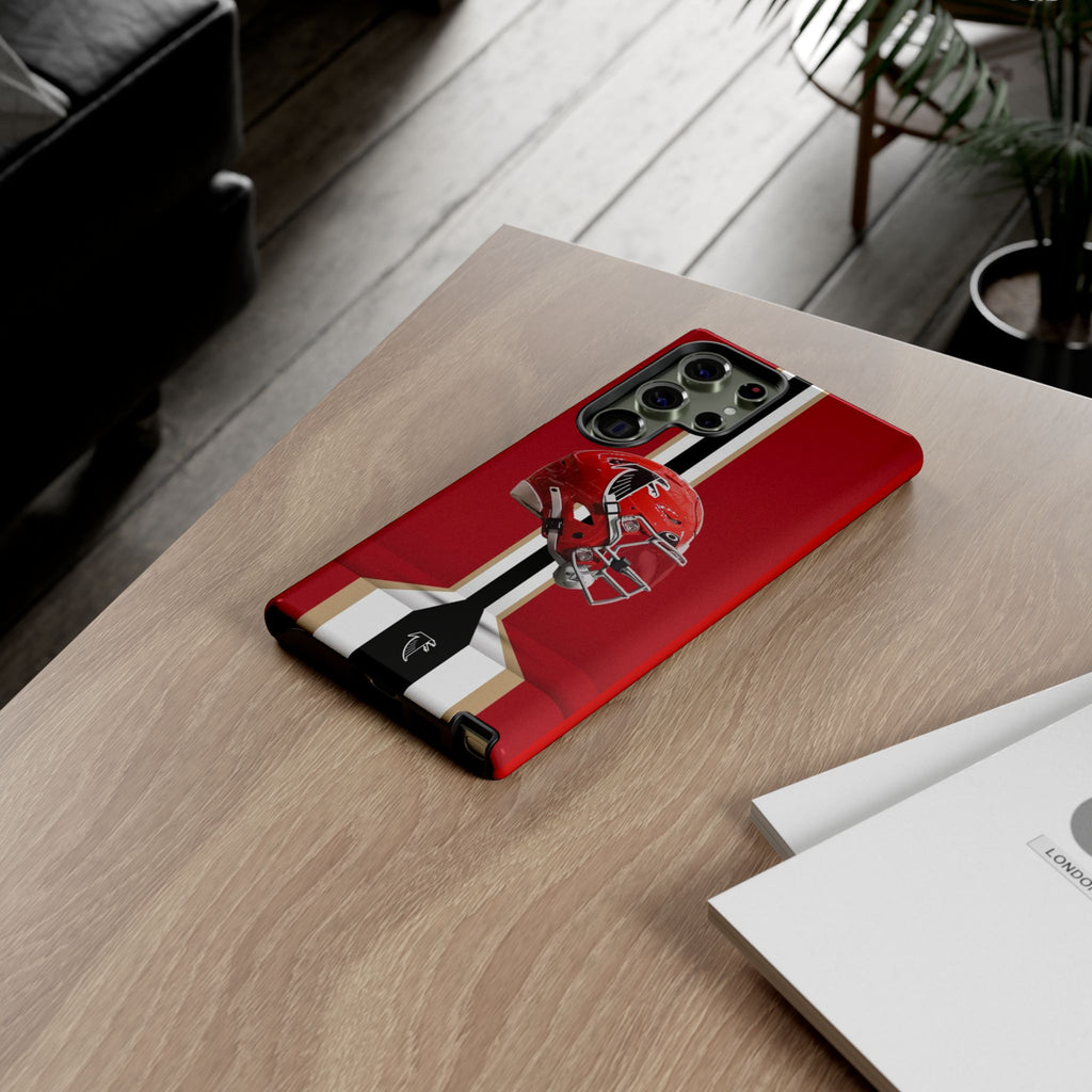 Atlanta Falcons Football Helmet Logo Tough Cases for iPhones, Samsung, and Pixel
