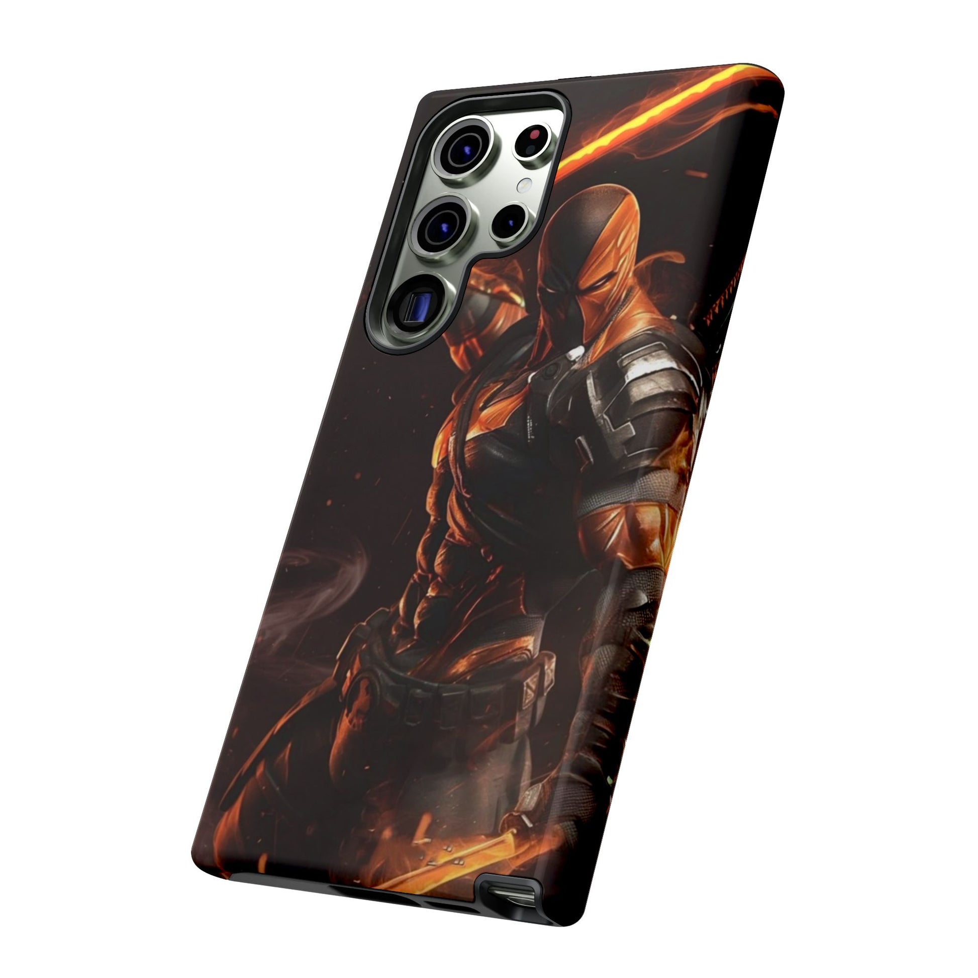 DC Comics Death Stroke Tough Cases for iPhones, Samsung, and Pixel