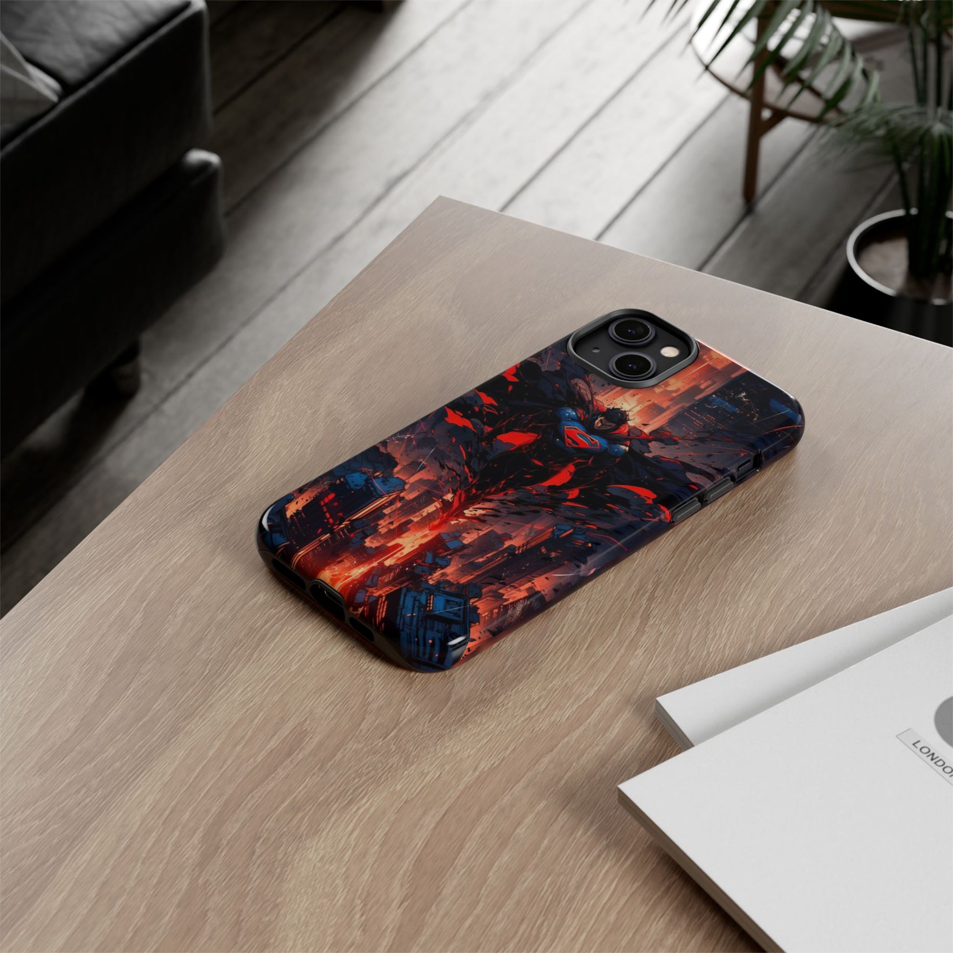 Anime Superman Tough Cases for iPhones, Samsung, and Pixel