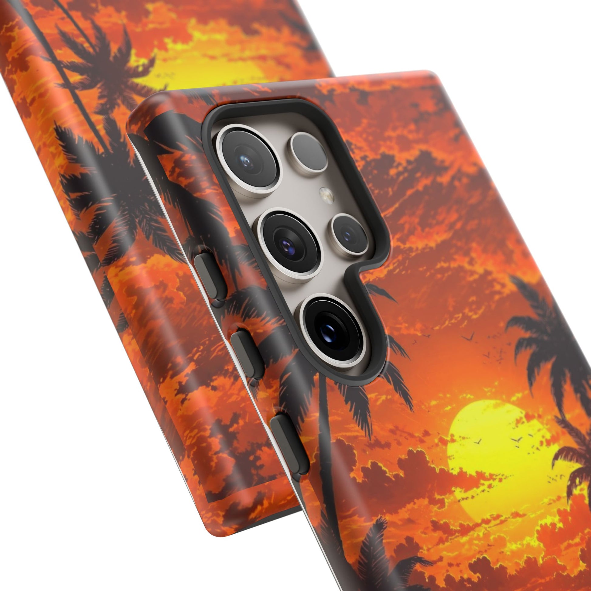 Beautiful Beach Sunset Tough Cases for iPhones, Samsung, and Pixel