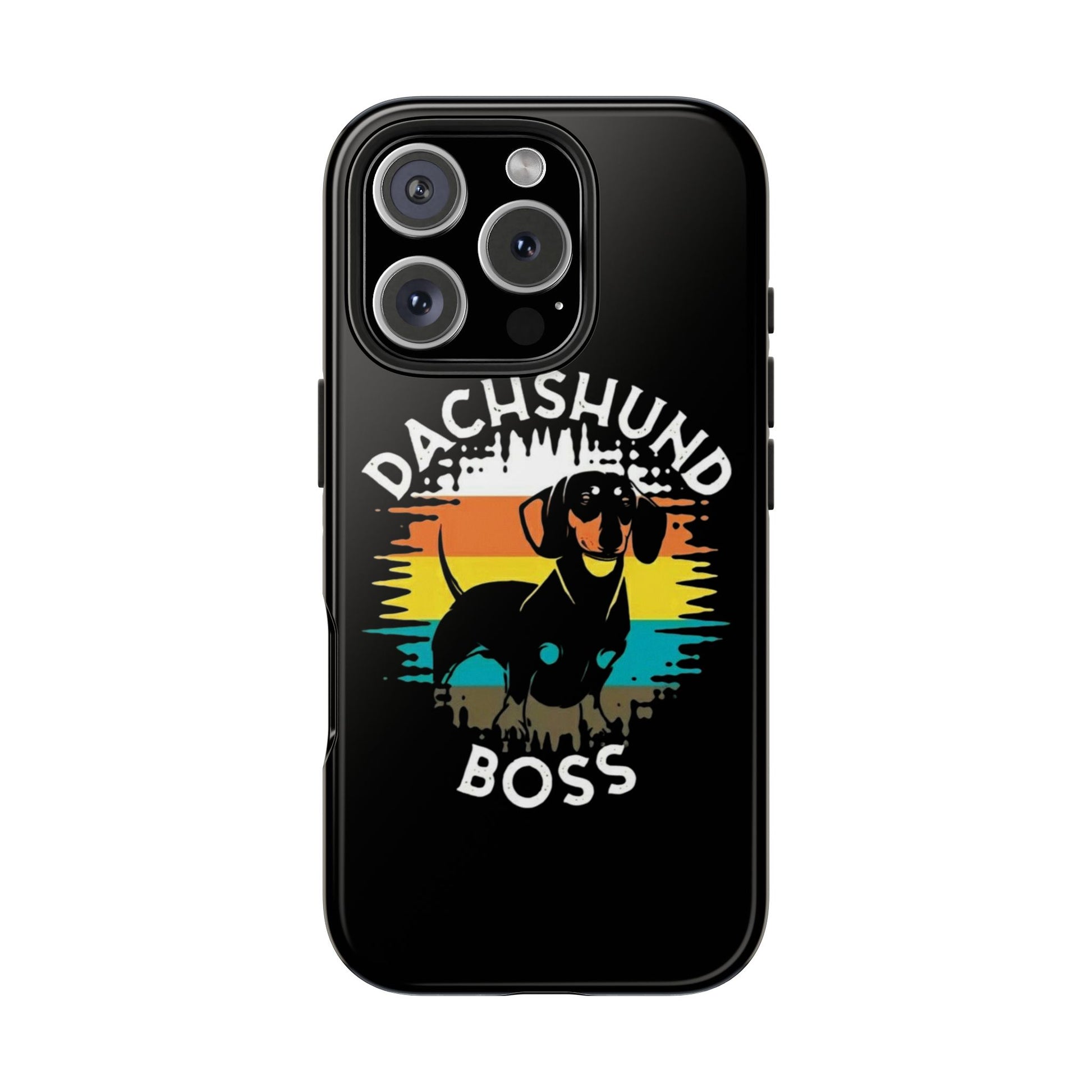 Dachshund Boss Theme Phone Cases for iPhones & Samsung Phones