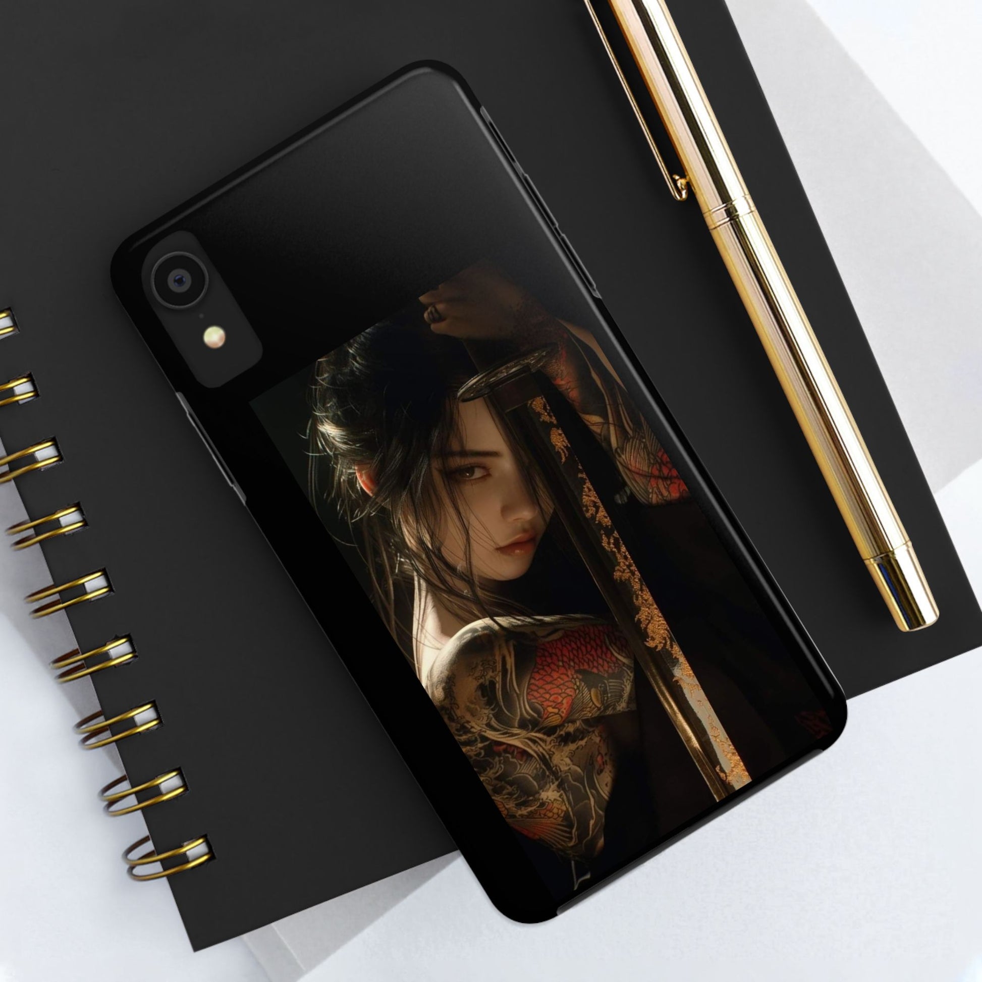 Samurai Female Warrior Design Phone Cases for iPhone & Samsung Galaxy Phones