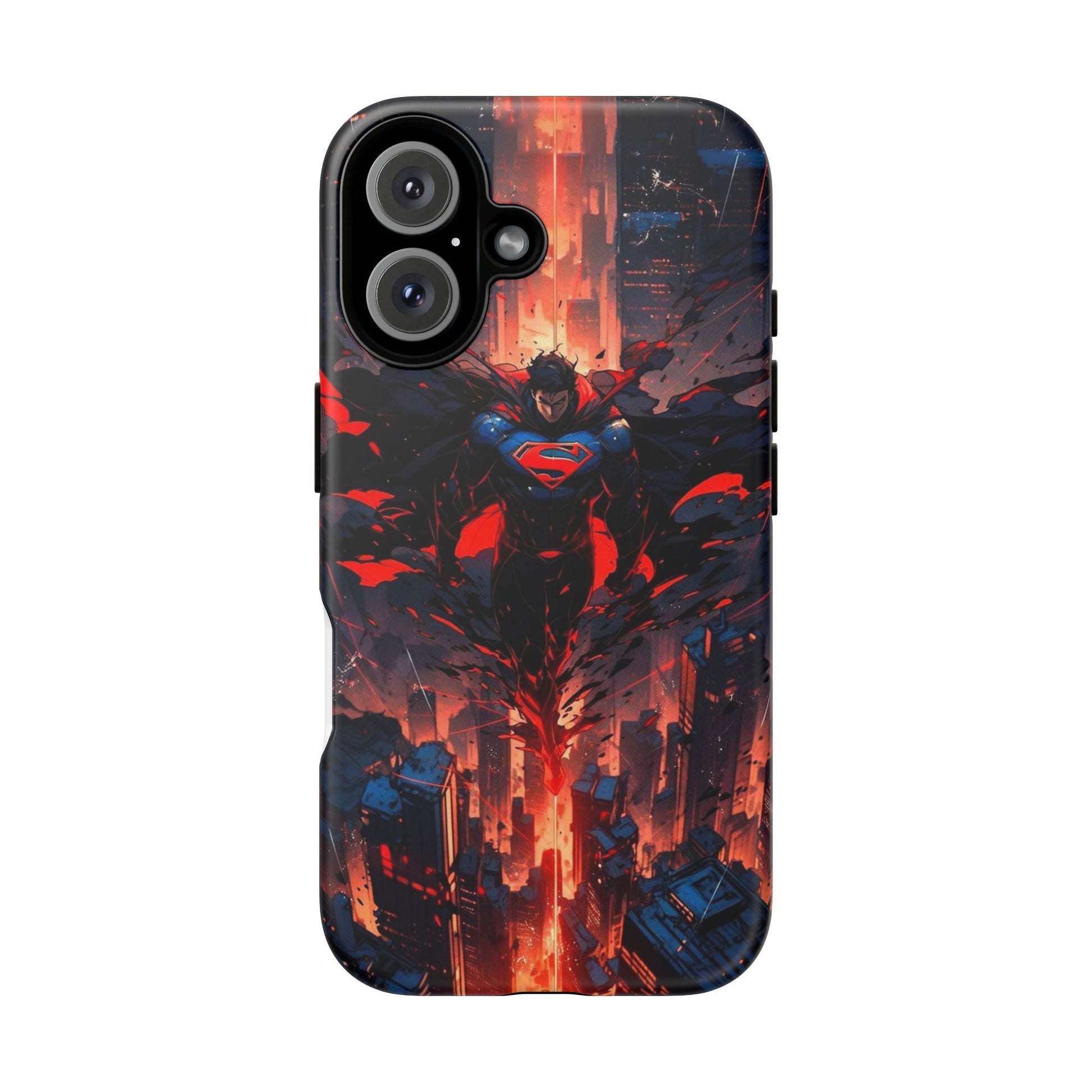 Anime Superman Tough Cases for iPhones, Samsung, and Pixel