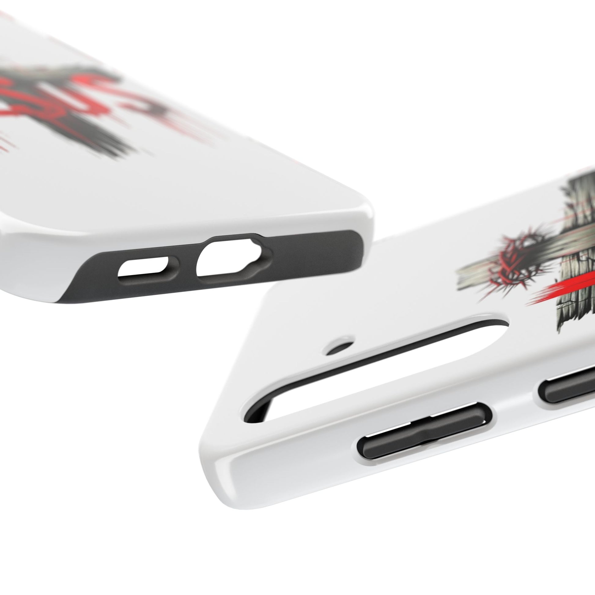Jesus Cross and Crown Christian Theme Phone Cases for iPhones & Samsung Phones