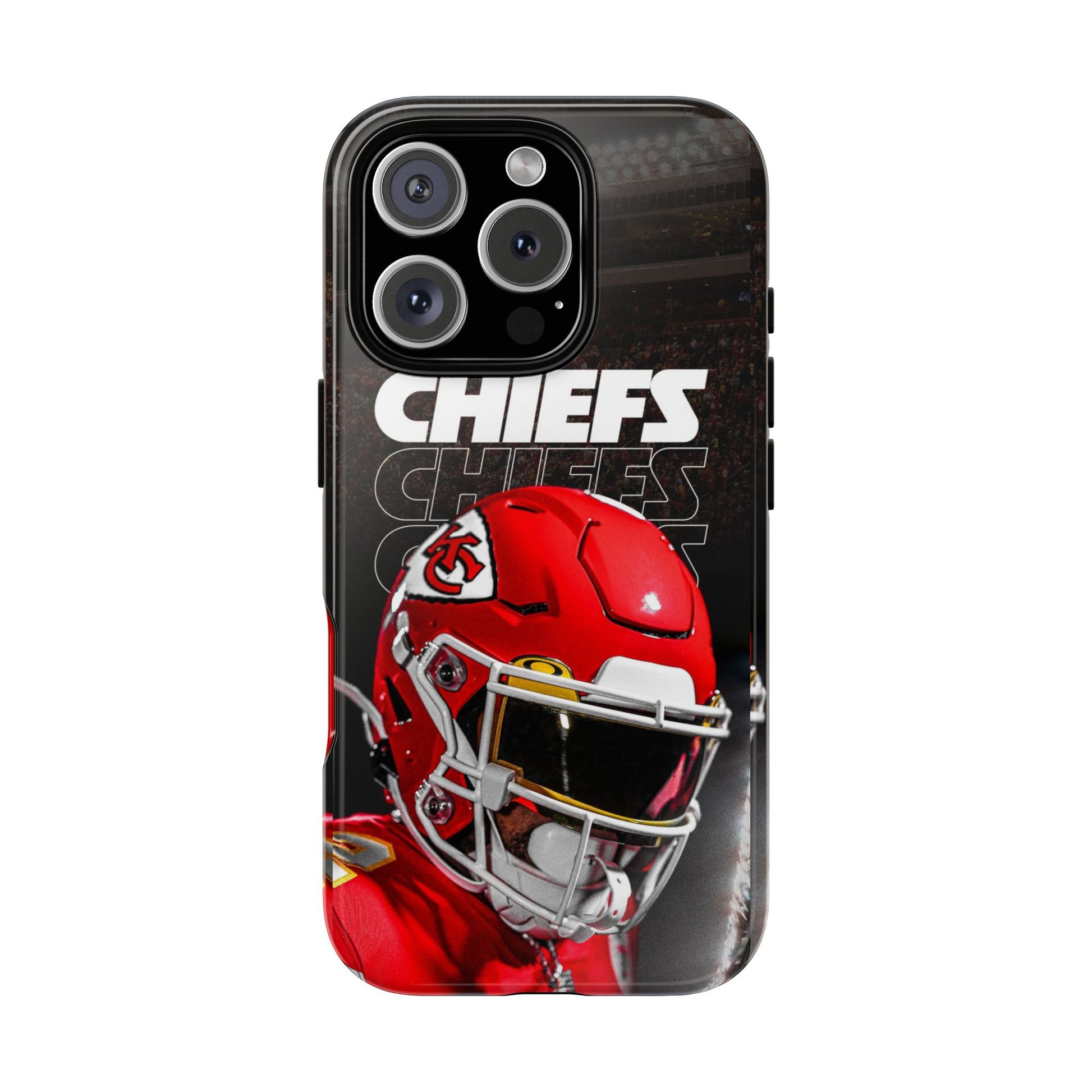 Kansas City Chiefs Football Helmet Logo Tough Cases for iPhones, Samsung, and Pixel