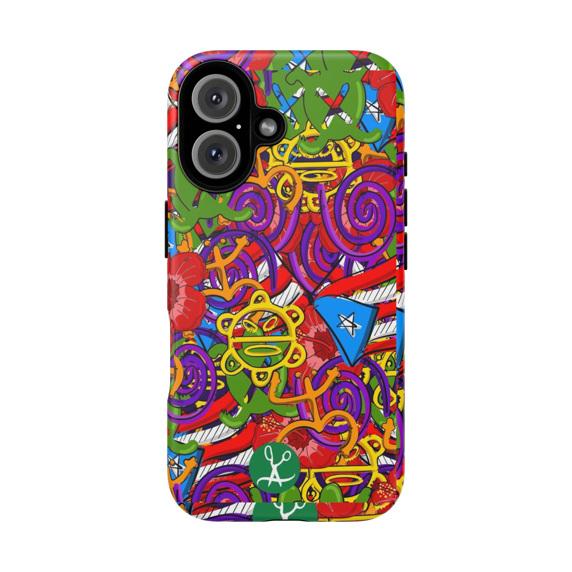 Puerto Rico Taino Tribal Art Tough Cases for iPhones, Samsung, and Pixel