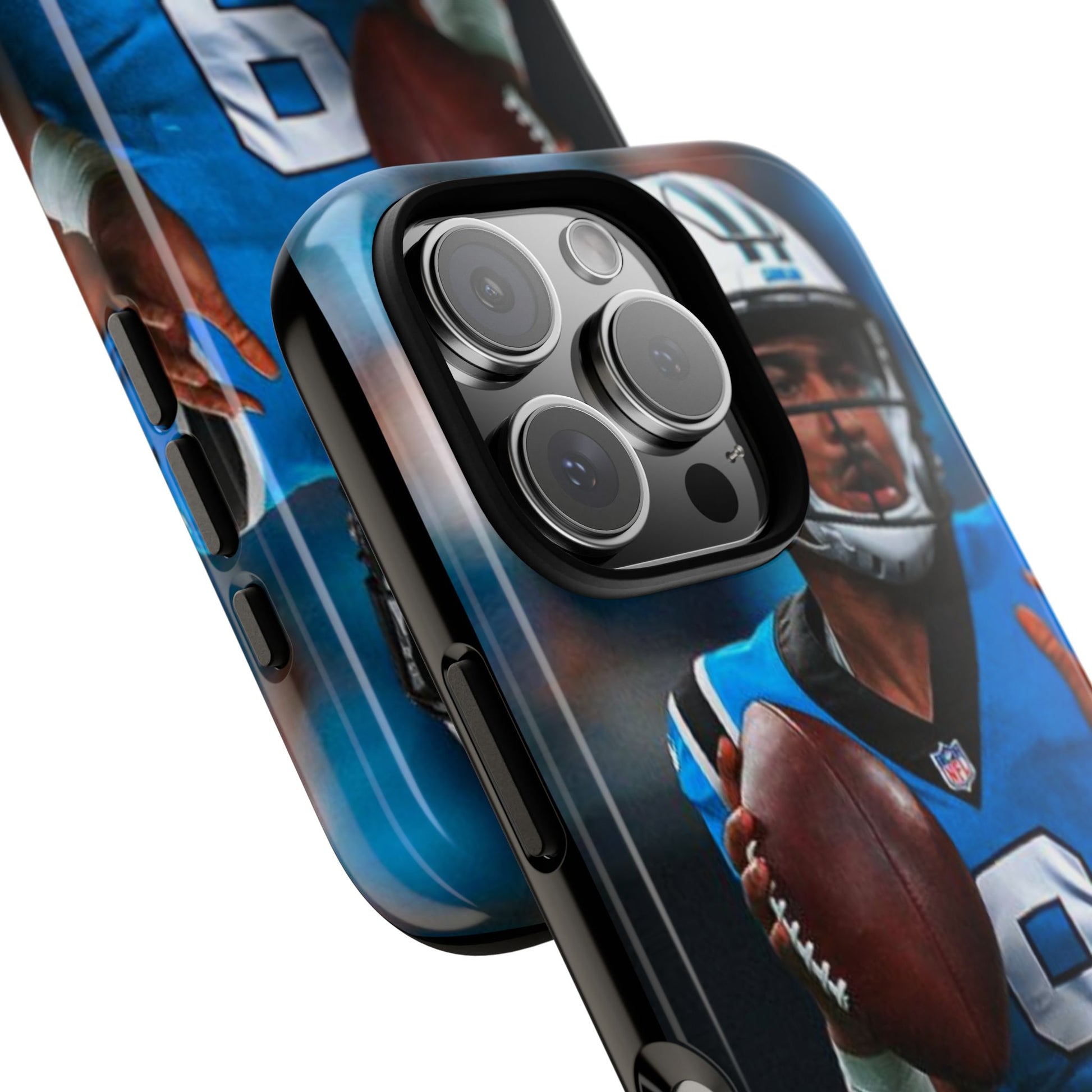 Carolina Panthers Bryce Young Football Tough Cases for iPhones, Samsung, and Pixel