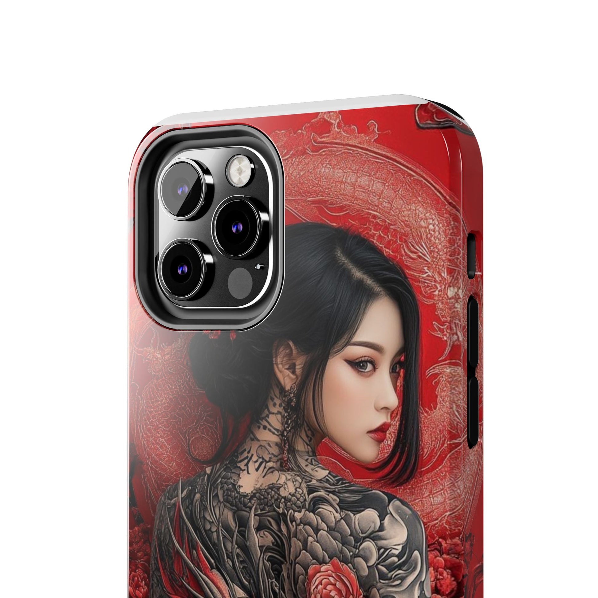 Japanese Geisha Tattooed Girl Phone Cases for Iphones & Samsung Durable