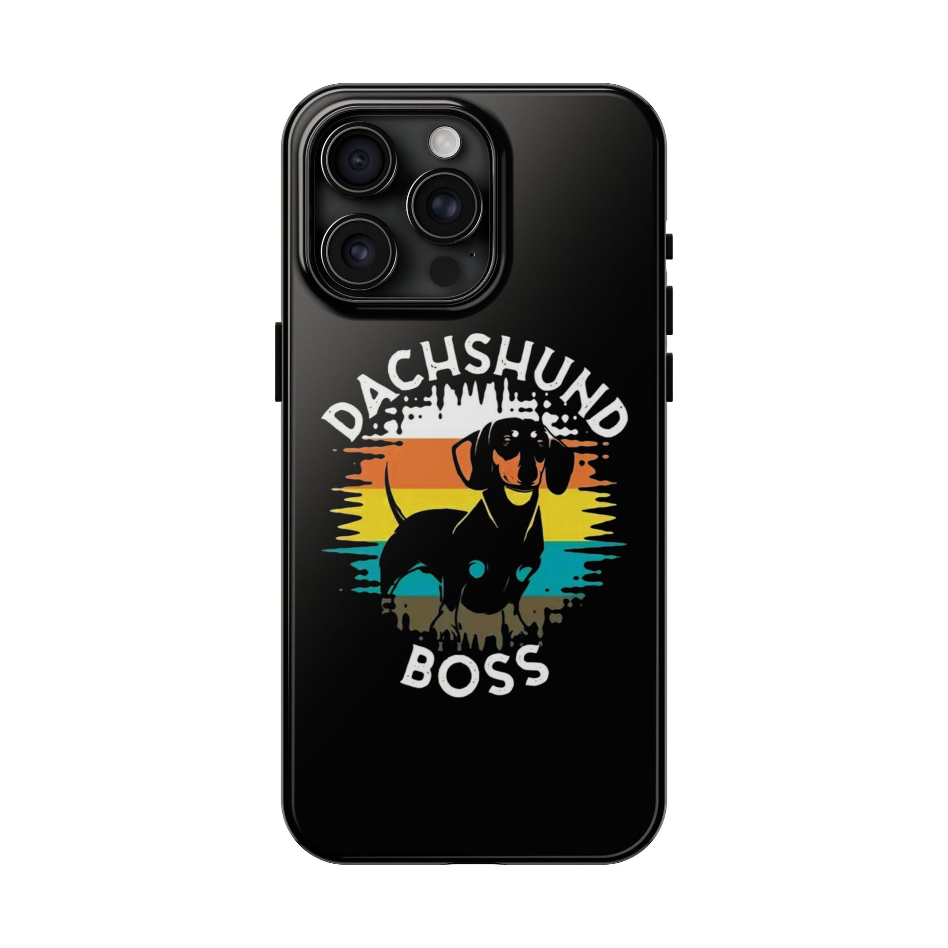 Dachshund Boss Theme Phone Cases for iPhones & Samsung Phones
