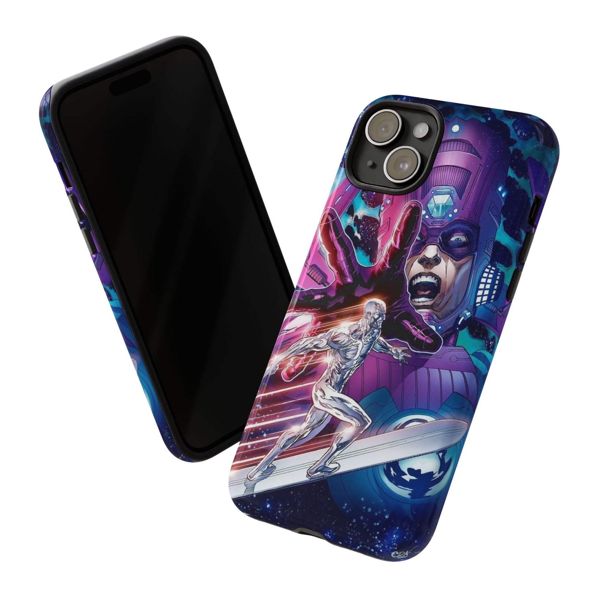 Galactus x Silver Surfer Marvel Phone Case, Tough Cases for iPhones, Samsung, and Pixel