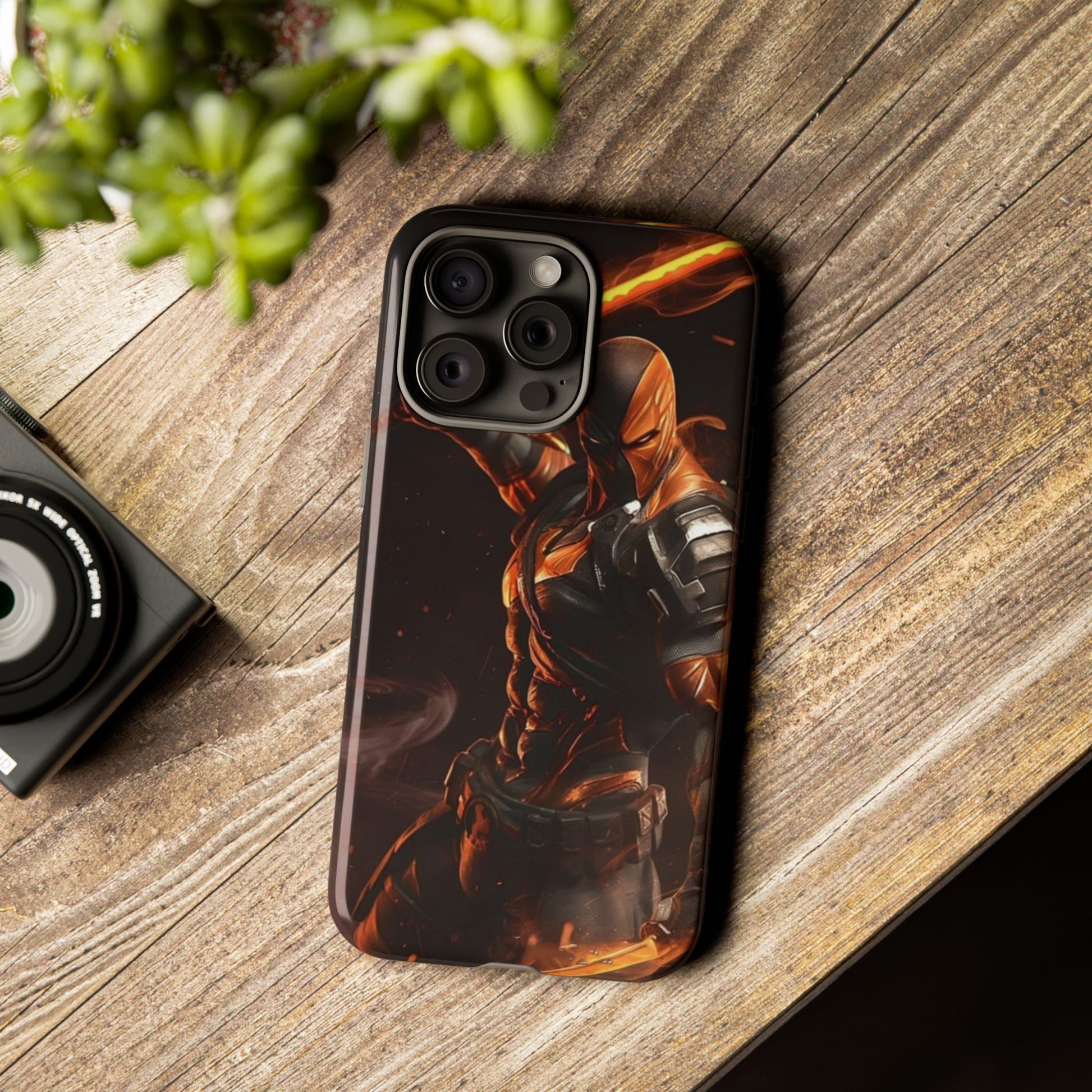DC Comics Death Stroke Tough Cases for iPhones, Samsung, and Pixel