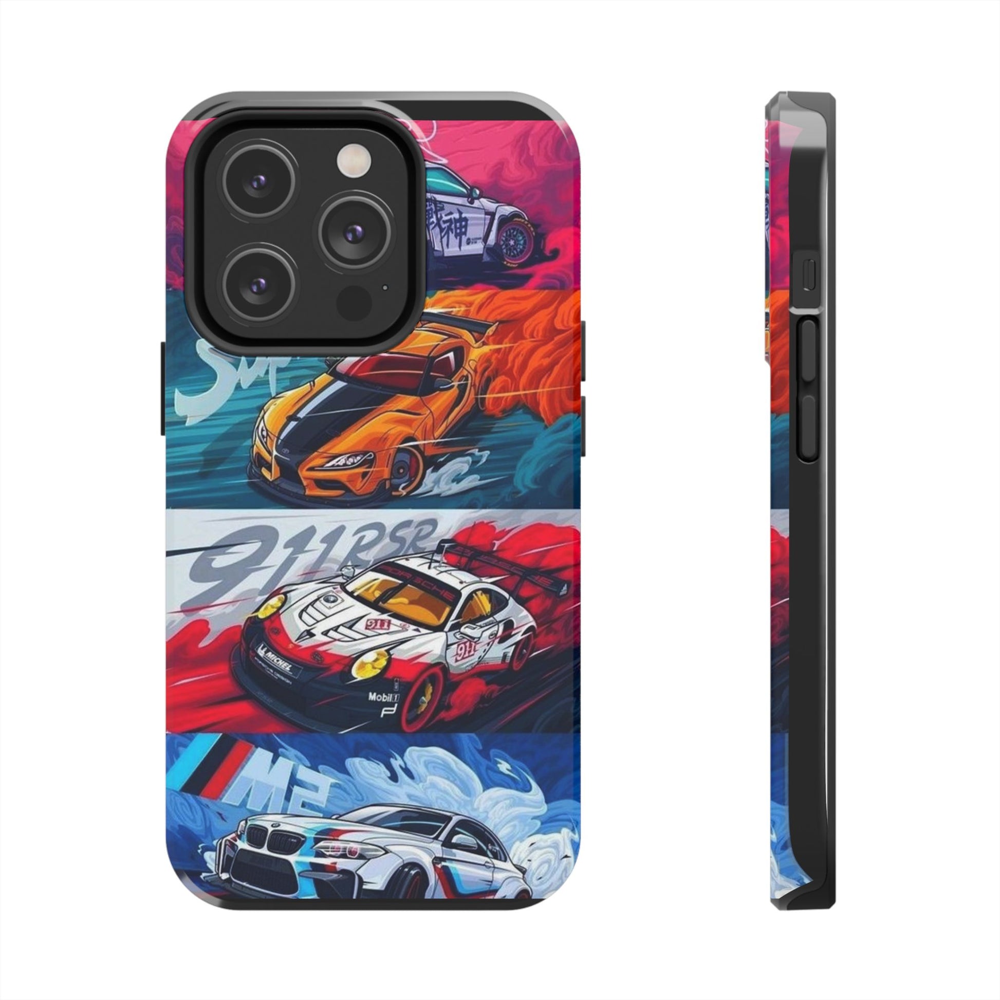 Import Cars Racing Art Inspired 2 Piece Iphone & Samsung Durable Phone Case