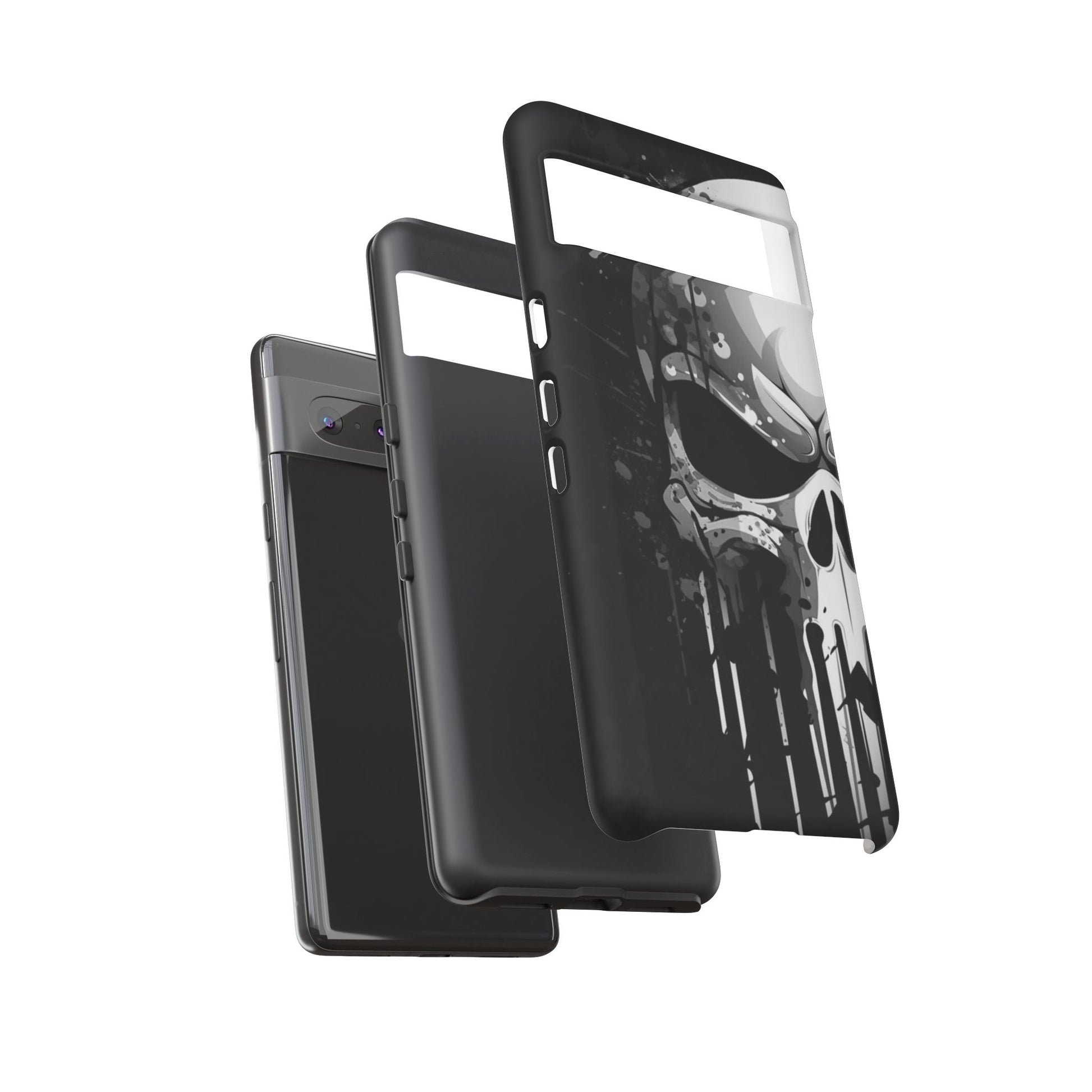 Punisher Skull Tough Cases for iPhones, Samsung, and Pixel