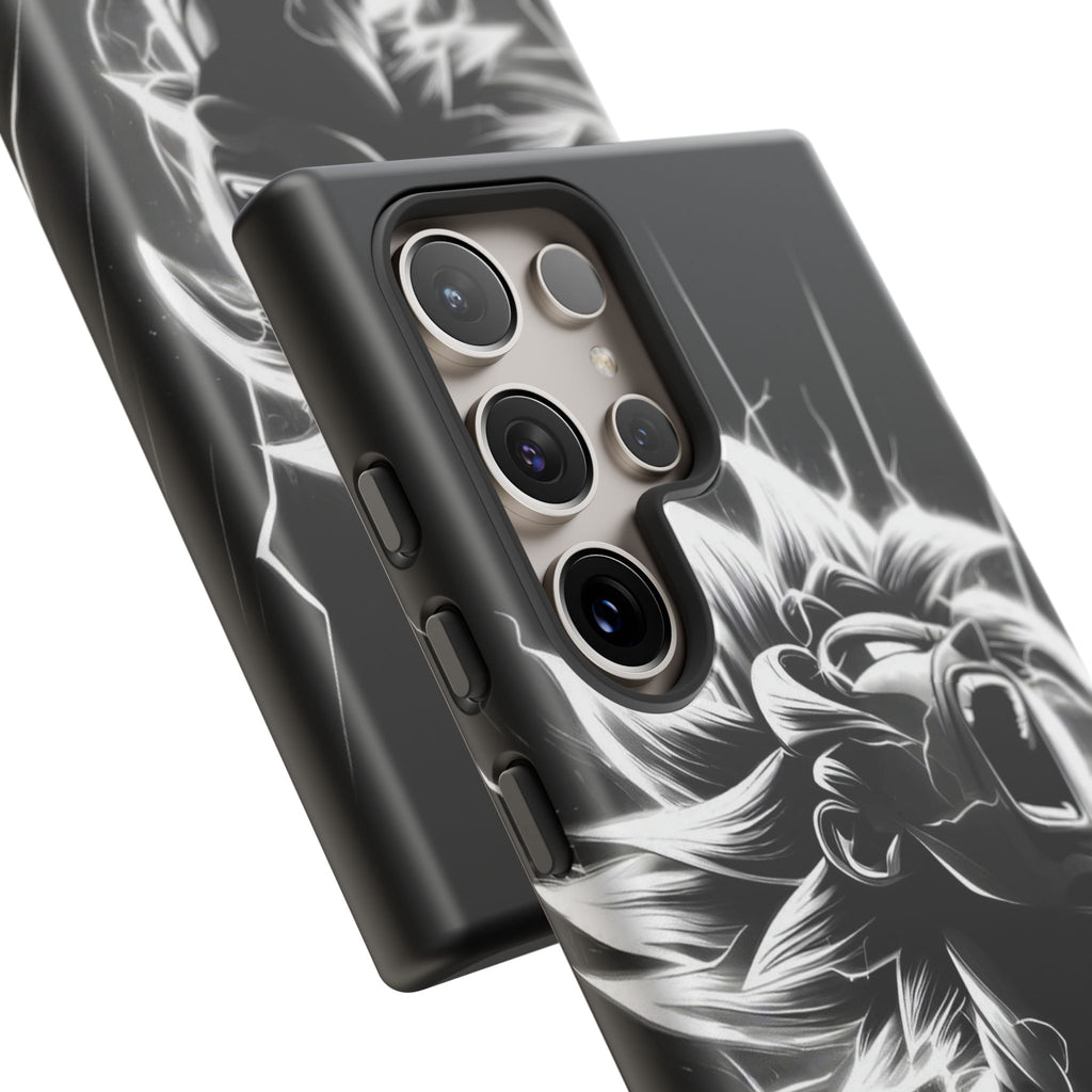 Anime Saiyan Rage Dragon ball Z Tough Cases for iPhones, Samsung, and Pixel