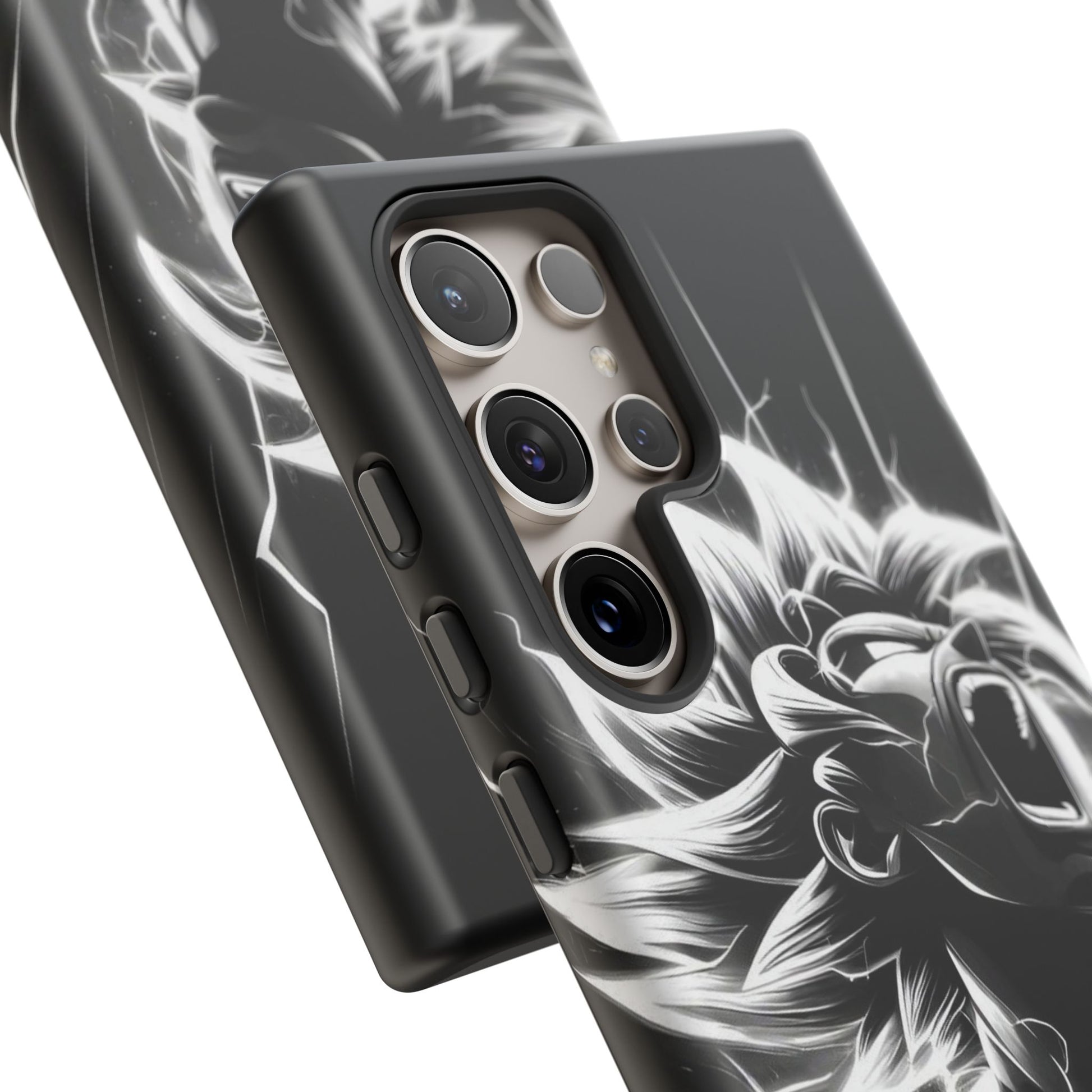 Anime Saiyan Rage Dragon ball Z Tough Cases for iPhones, Samsung, and Pixel