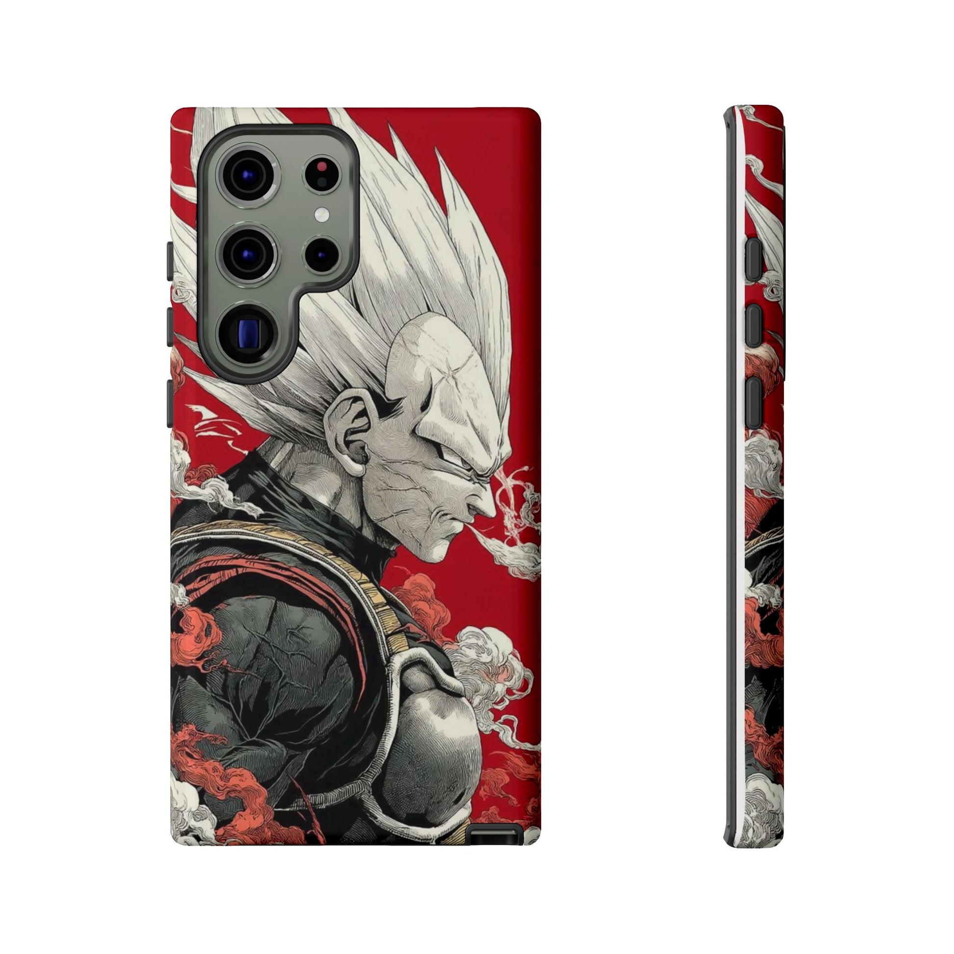 Dragon Ball Z Vegeta Anime Tough Cases for iPhones, Samsung, and Pixel