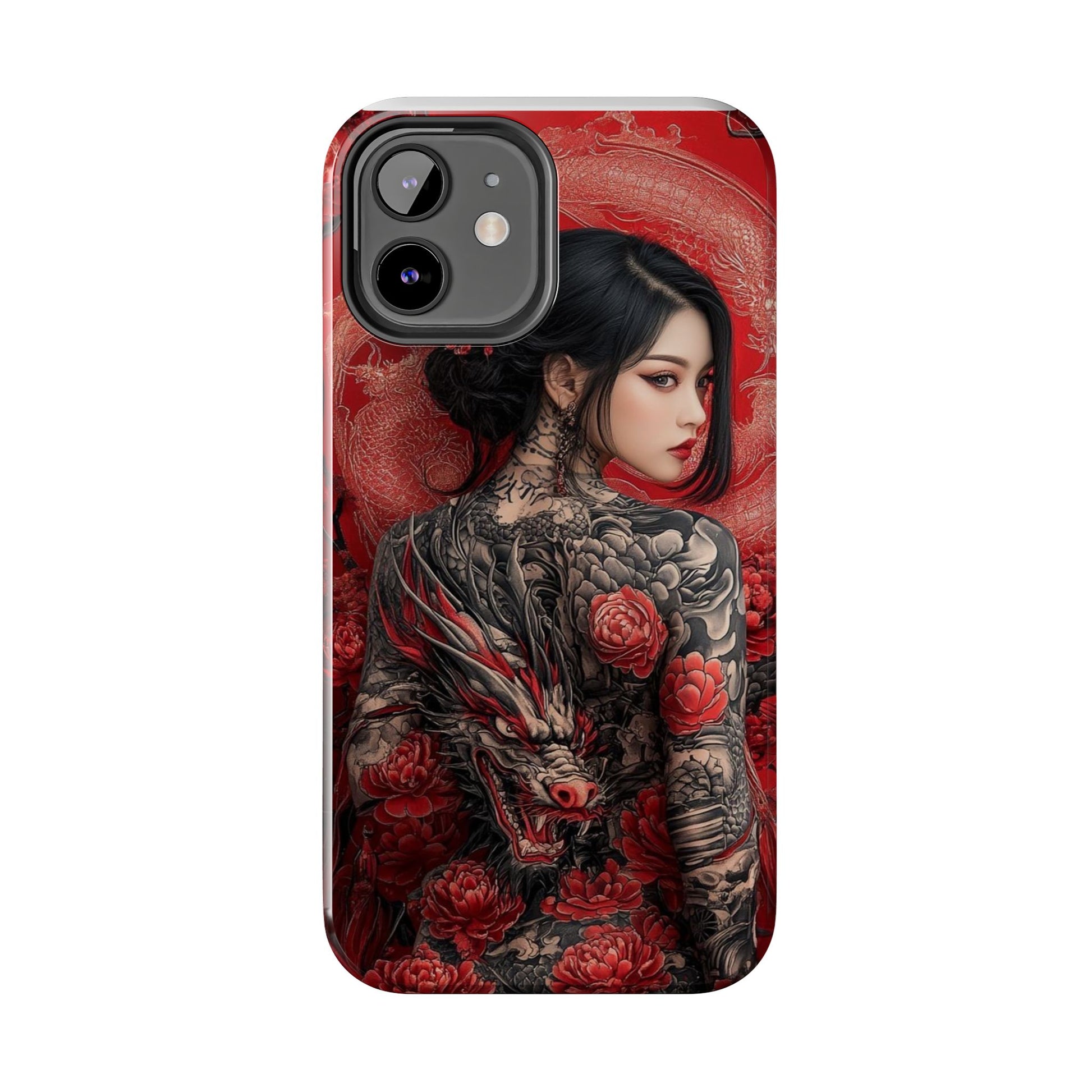 Japanese Geisha Tattooed Girl Phone Cases for Iphones & Samsung Durable