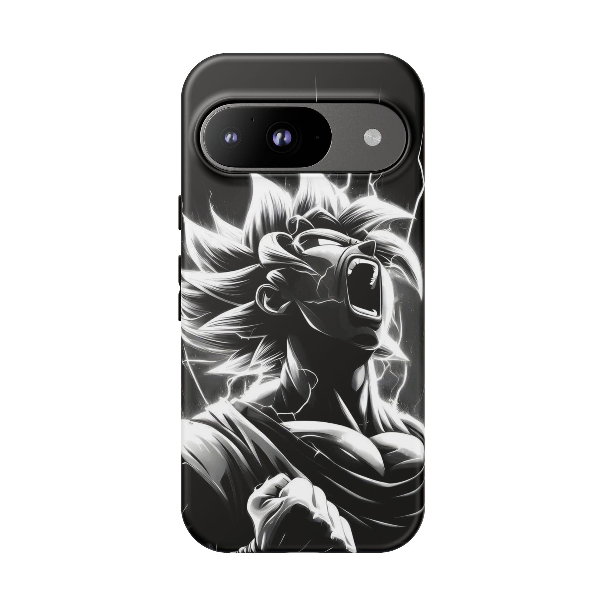 Anime Saiyan Rage Dragon ball Z Tough Cases for iPhones, Samsung, and Pixel