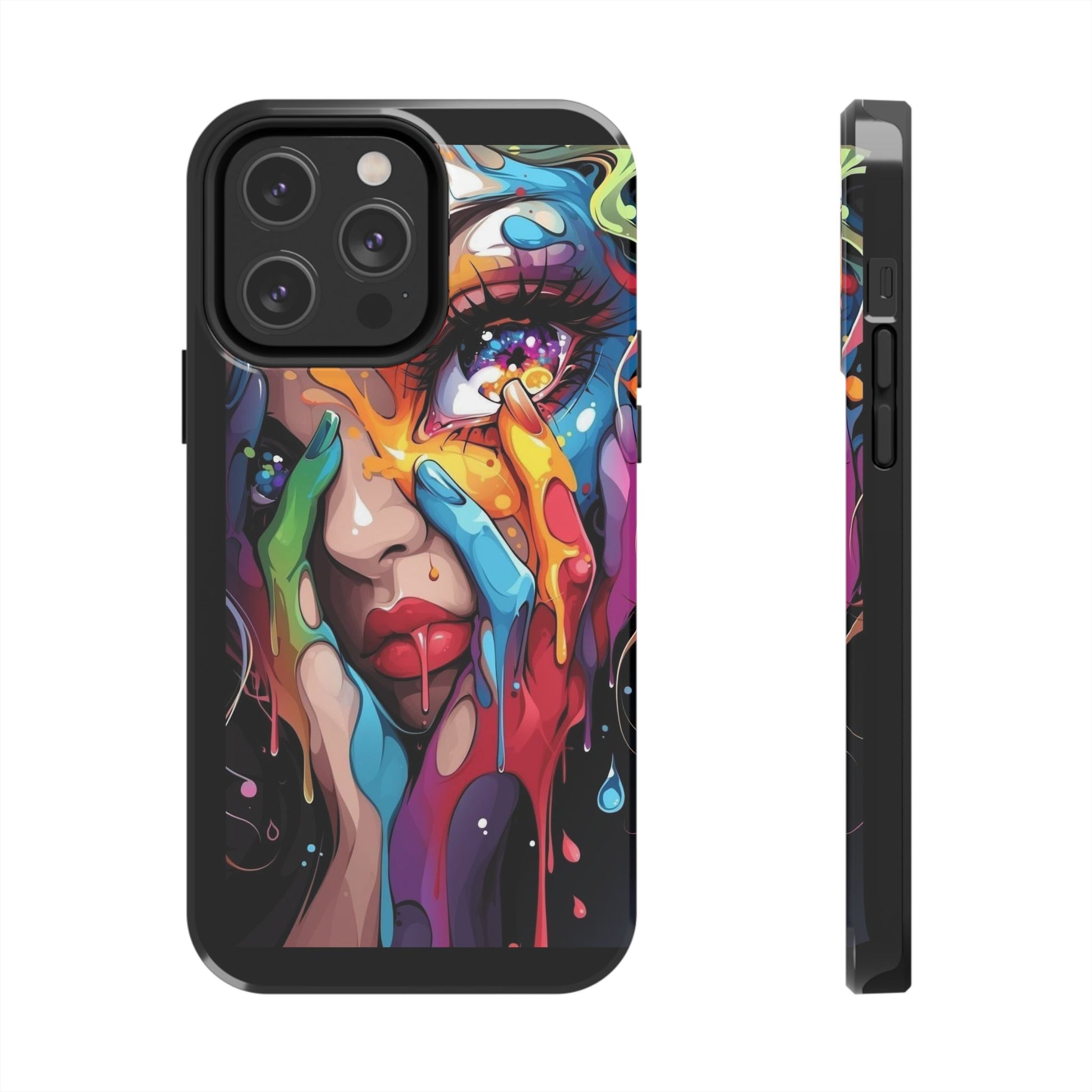 Sexy Girl Paint Drip Theme Phone Cases for Iphones & Samsung Phones