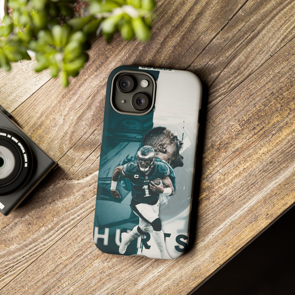 Jalen Hurts Eagles Football Tough Cases for iPhones, Samsung, and Pixel