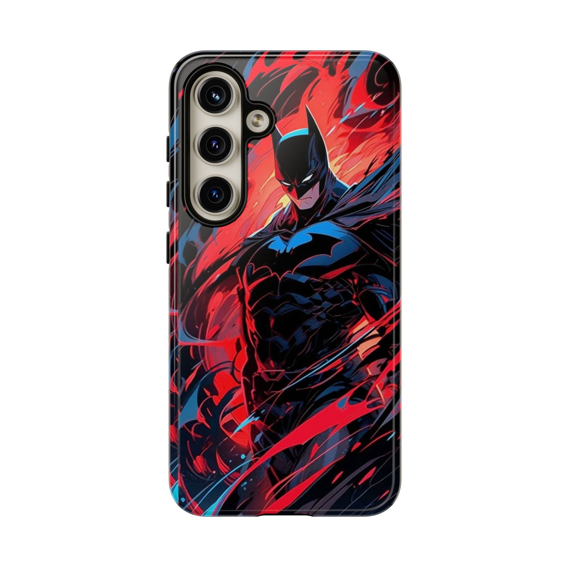 The Dark Knight Batman Art Tough Cases for iPhones, Samsung, and Pixel