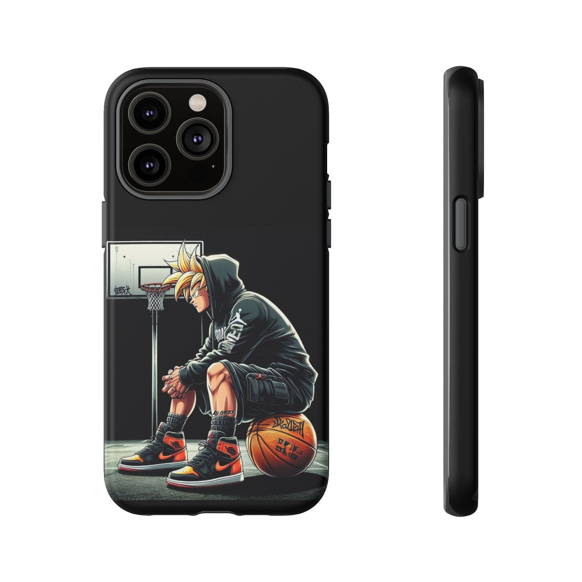 Son Goku Basketball Tough Cases for iPhones, Samsung, and Pixel