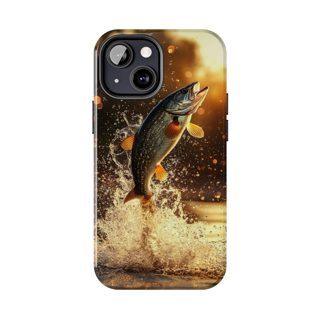 Jumping Bass Fish Theme Phone Cases for iPhones & Samsung Phones