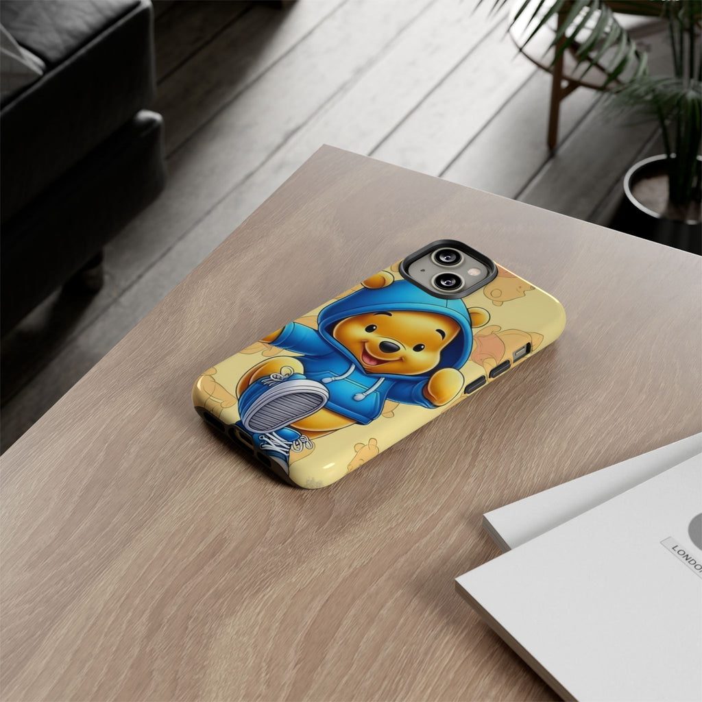 Cute Pooh Bear Phone Case, Tough Case