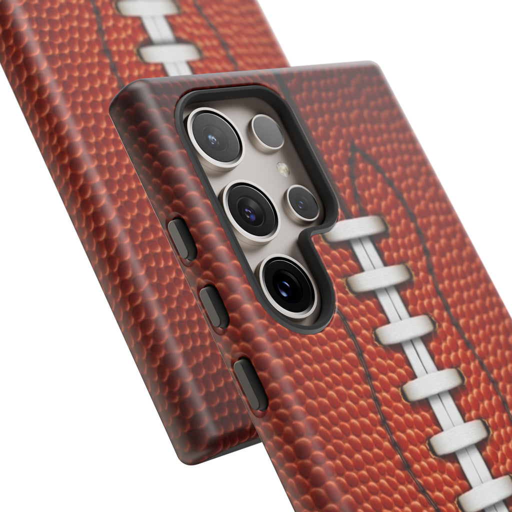 Football Pigskin Print Tough Cases for iPhones, Samsung, and Pixel