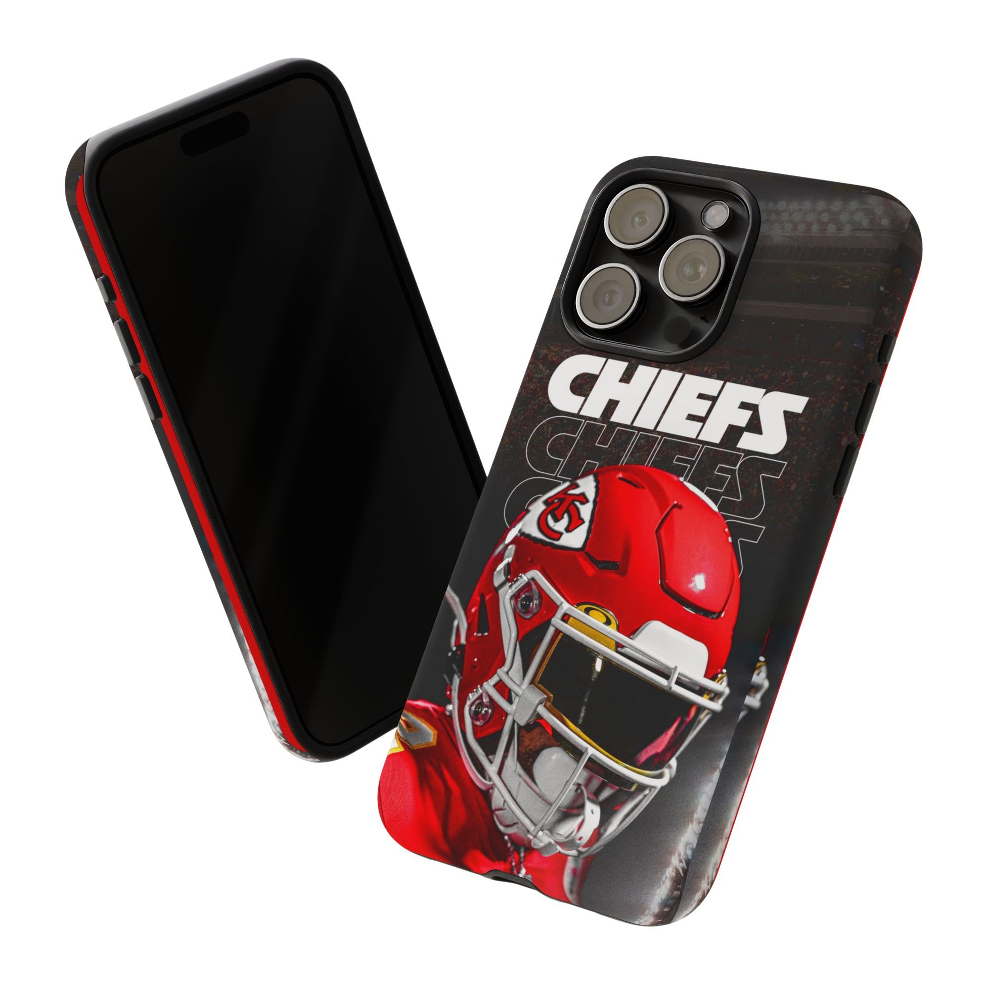 Kansas City Chiefs Football Helmet Logo Tough Cases for iPhones, Samsung, and Pixel