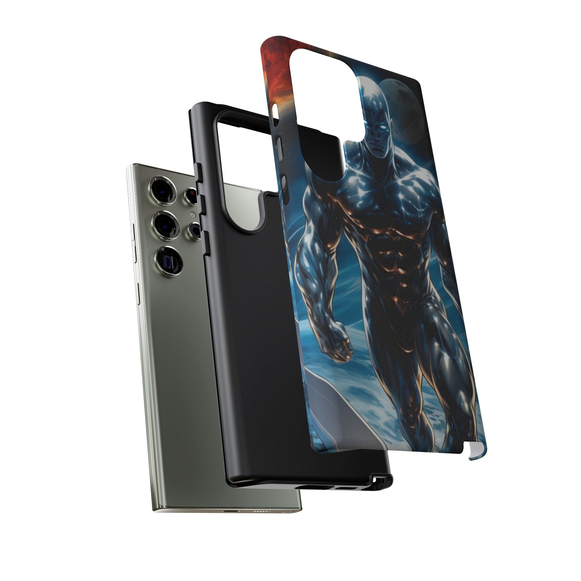 The Silver Surfer Comic Art Phone Case, Tough Cases for iPhones, Samsung, and Pixel