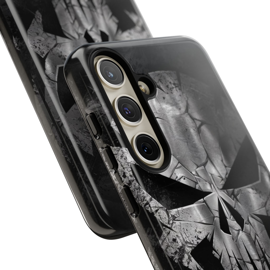 The Punisher Logo Art Tough Cases for iPhones, Samsung, and Pixel