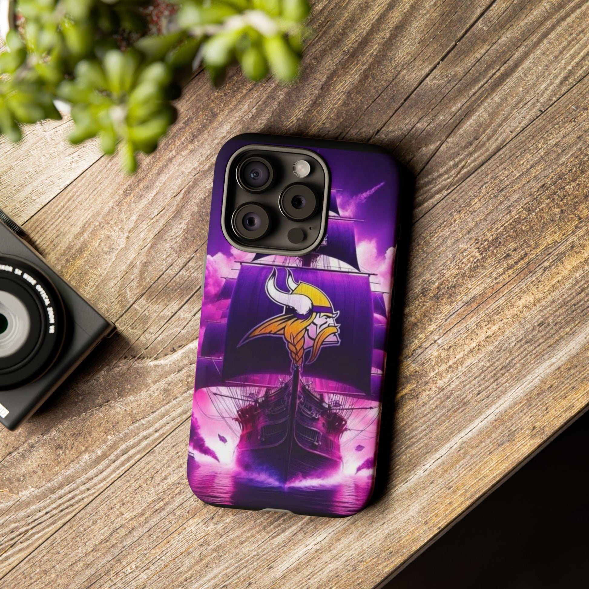 Minnesota Vikings Ship Football Phone Case, Tough Cases for iPhones, Samsung, and Pixel