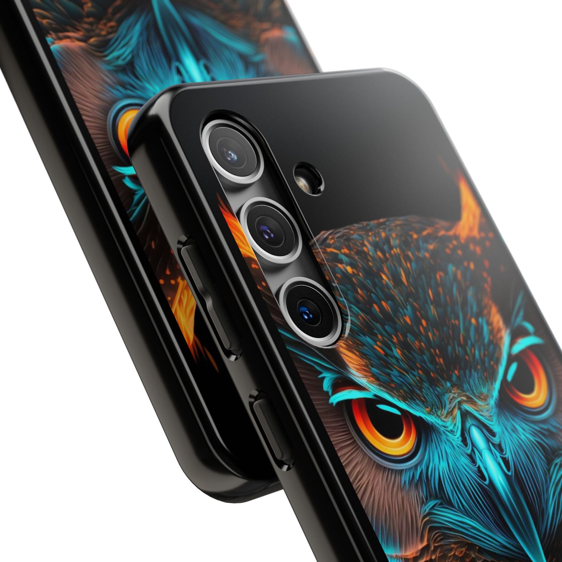 Neon Owl Theme Phone Cases for iPhones & Samsung Phones