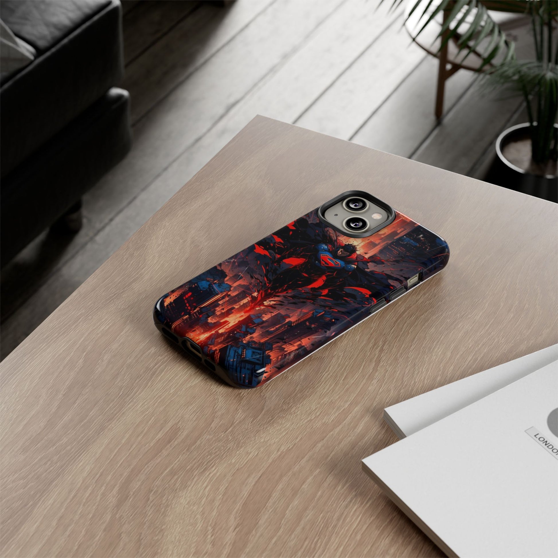 Anime Superman Tough Cases for iPhones, Samsung, and Pixel