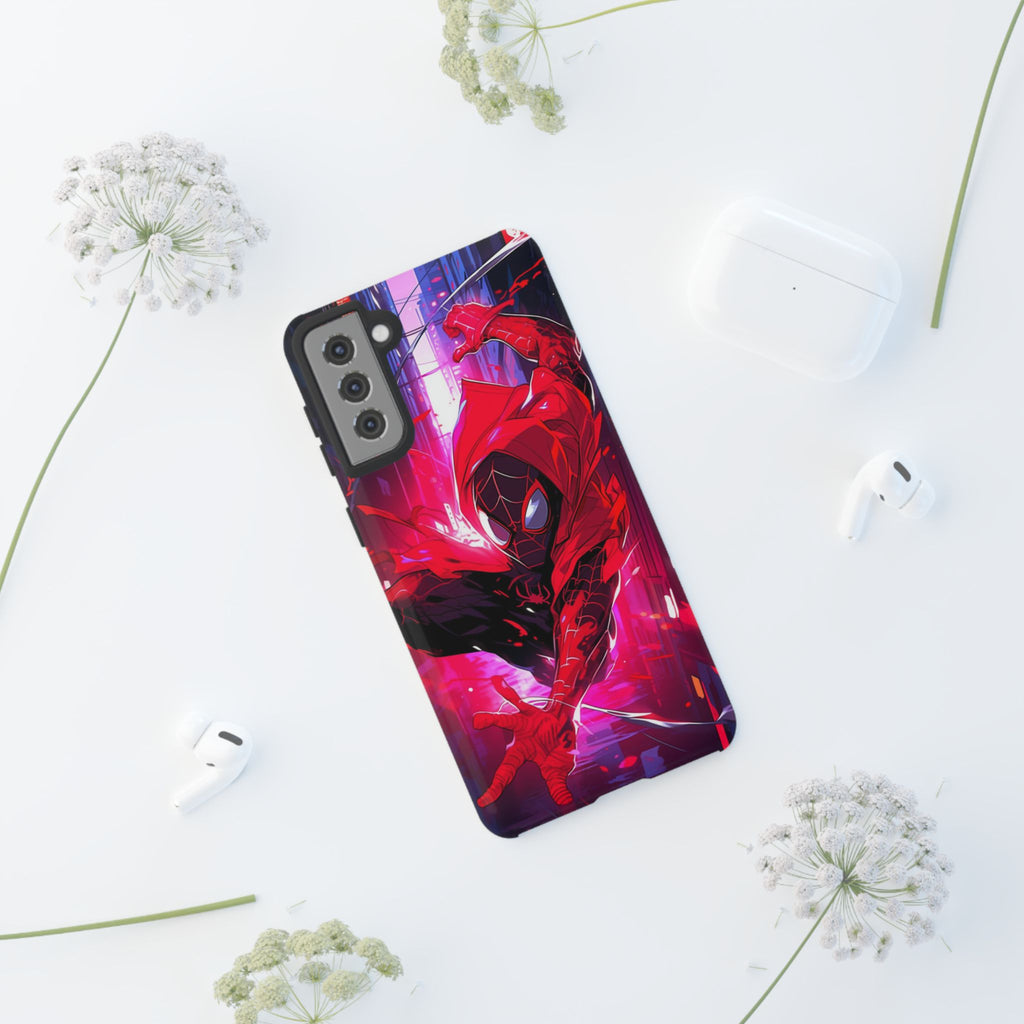 Miles Morales Spiderman Phone Case, Tough Cases for iPhones, Samsung, and Pixel
