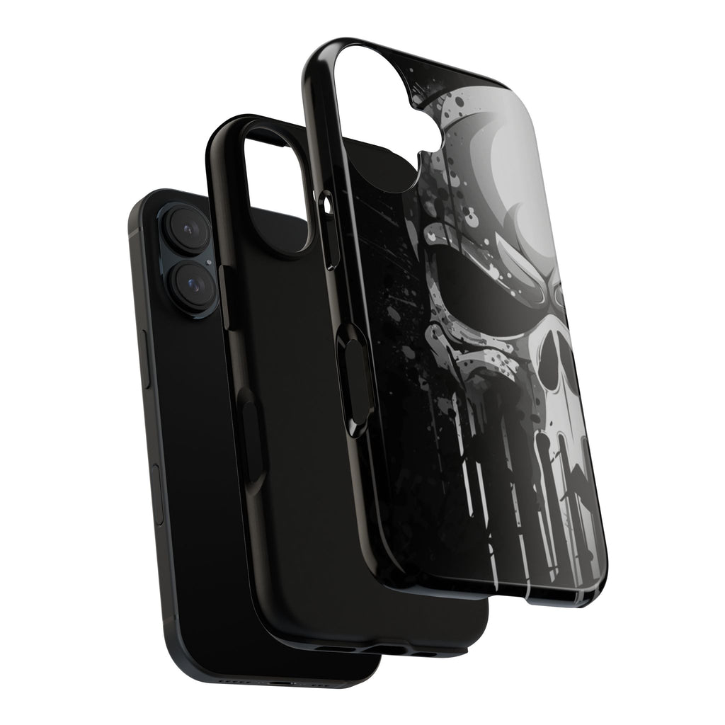 Punisher Skull Tough Cases for iPhones, Samsung, and Pixel