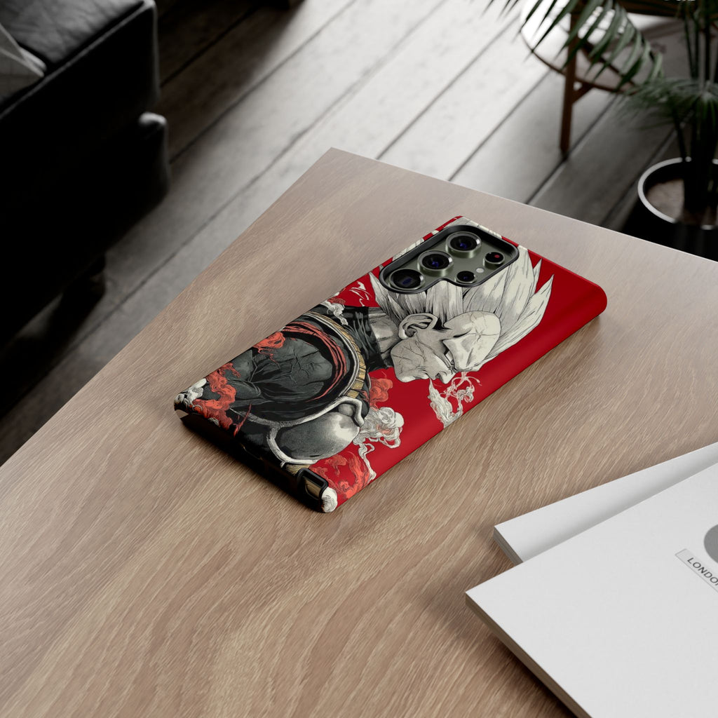 Dragon Ball Z Vegeta Anime Tough Cases for iPhones, Samsung, and Pixel