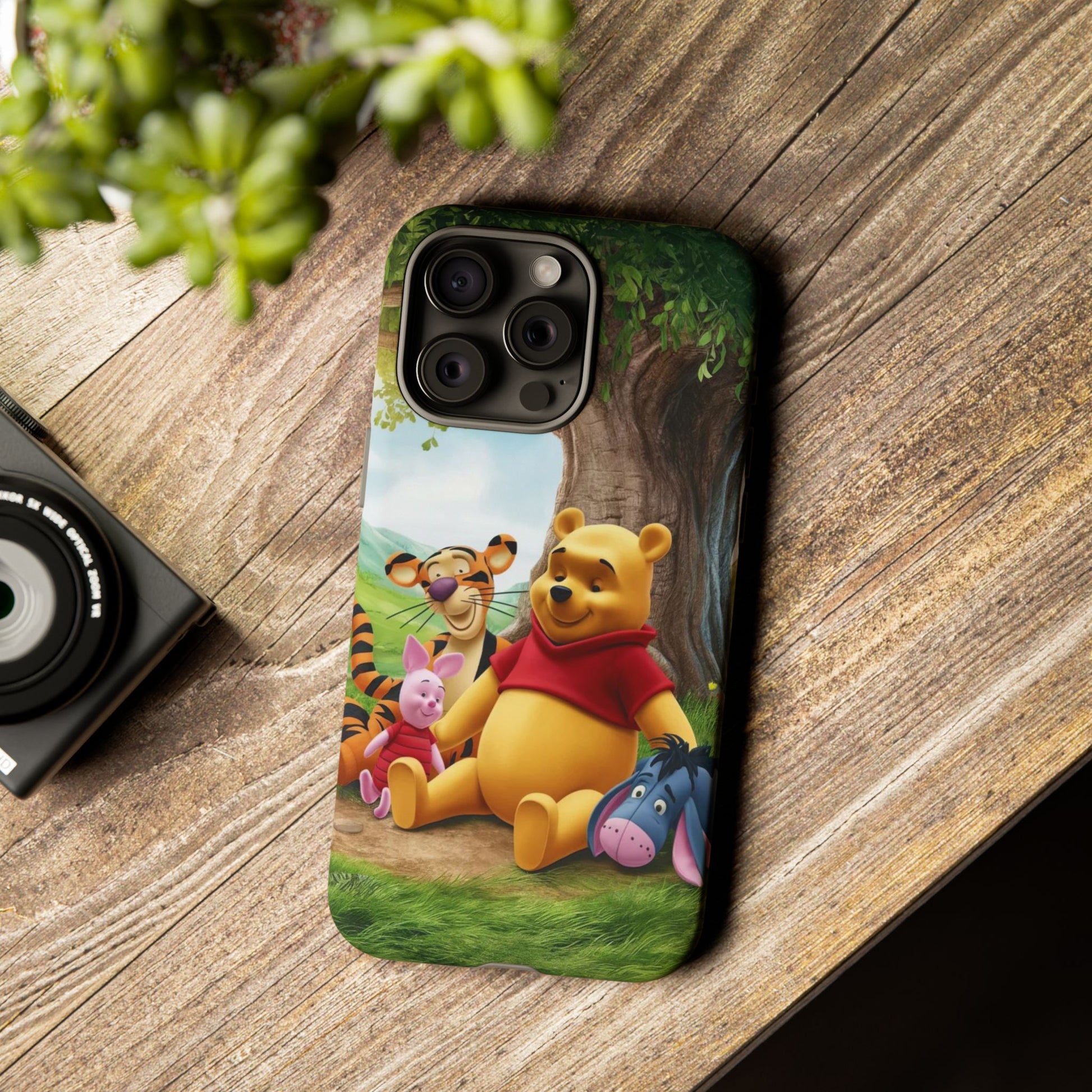 Cute Pooh Bear Phone Case, Tough Cases, Disney Phone for iPhones, Samsung, and Pixel