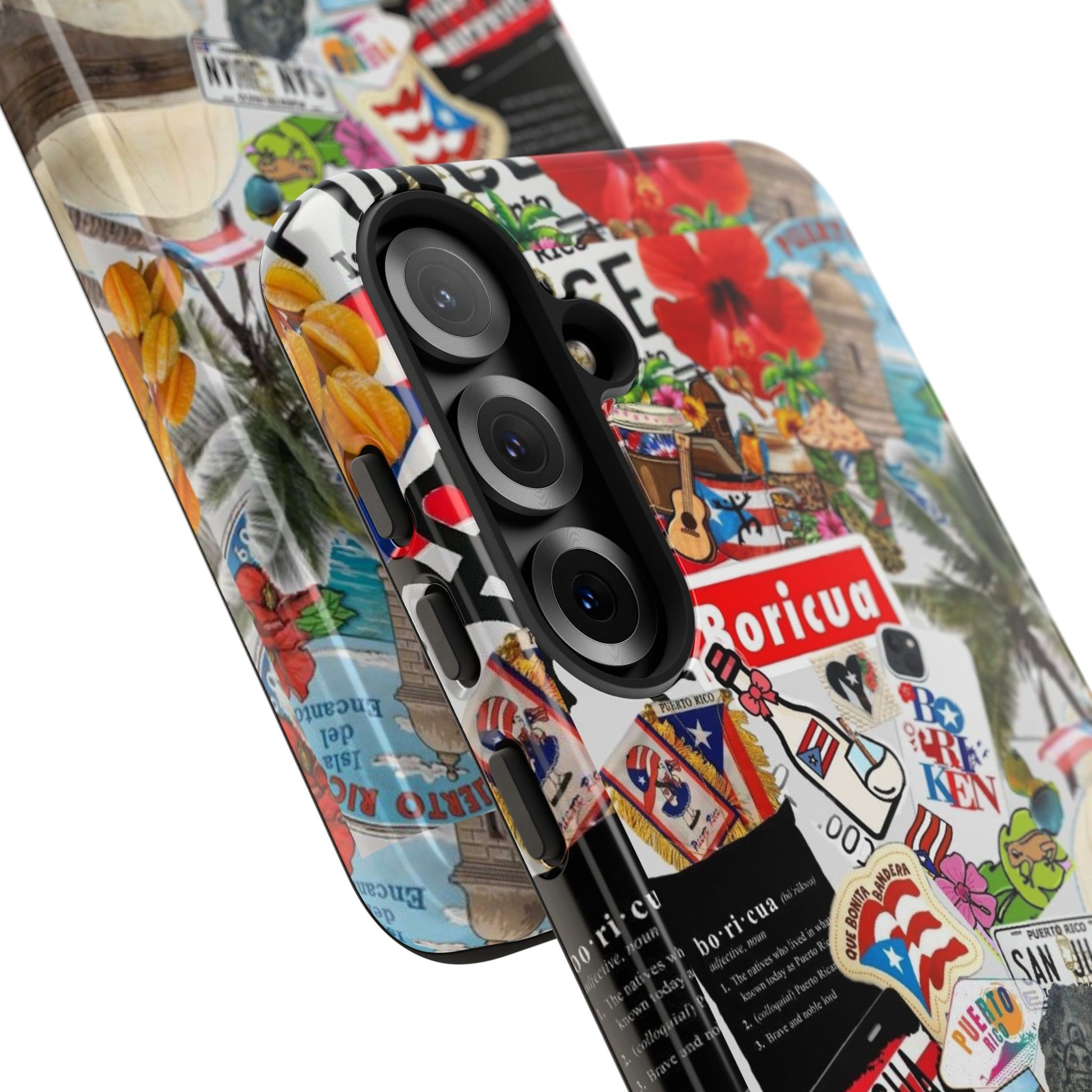 Puerto Rico Boricua Art Tough Cases for iPhones, Samsung, and Pixel