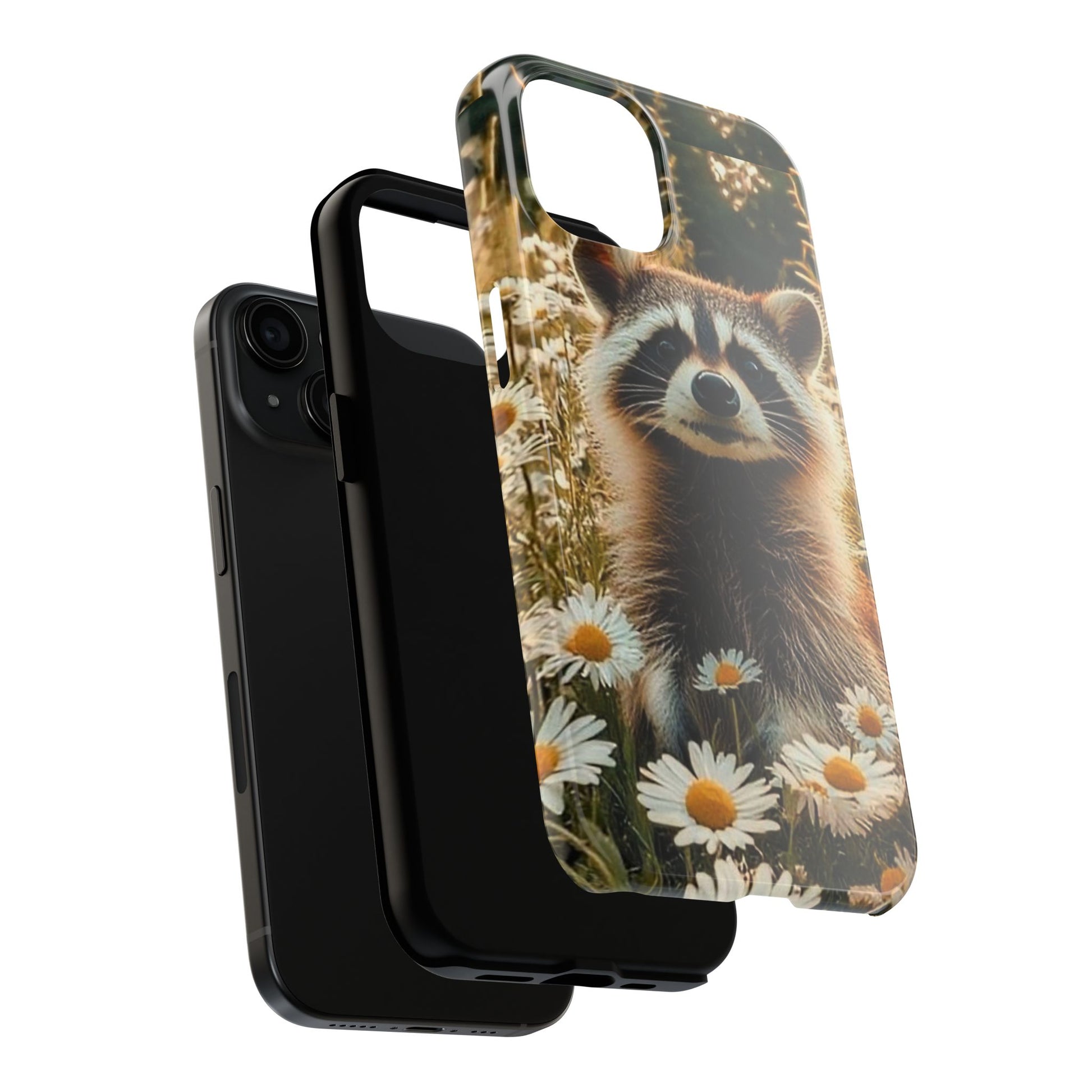 Cute Raccoon Theme Phone Cases for iPhones & Samsung Phones
